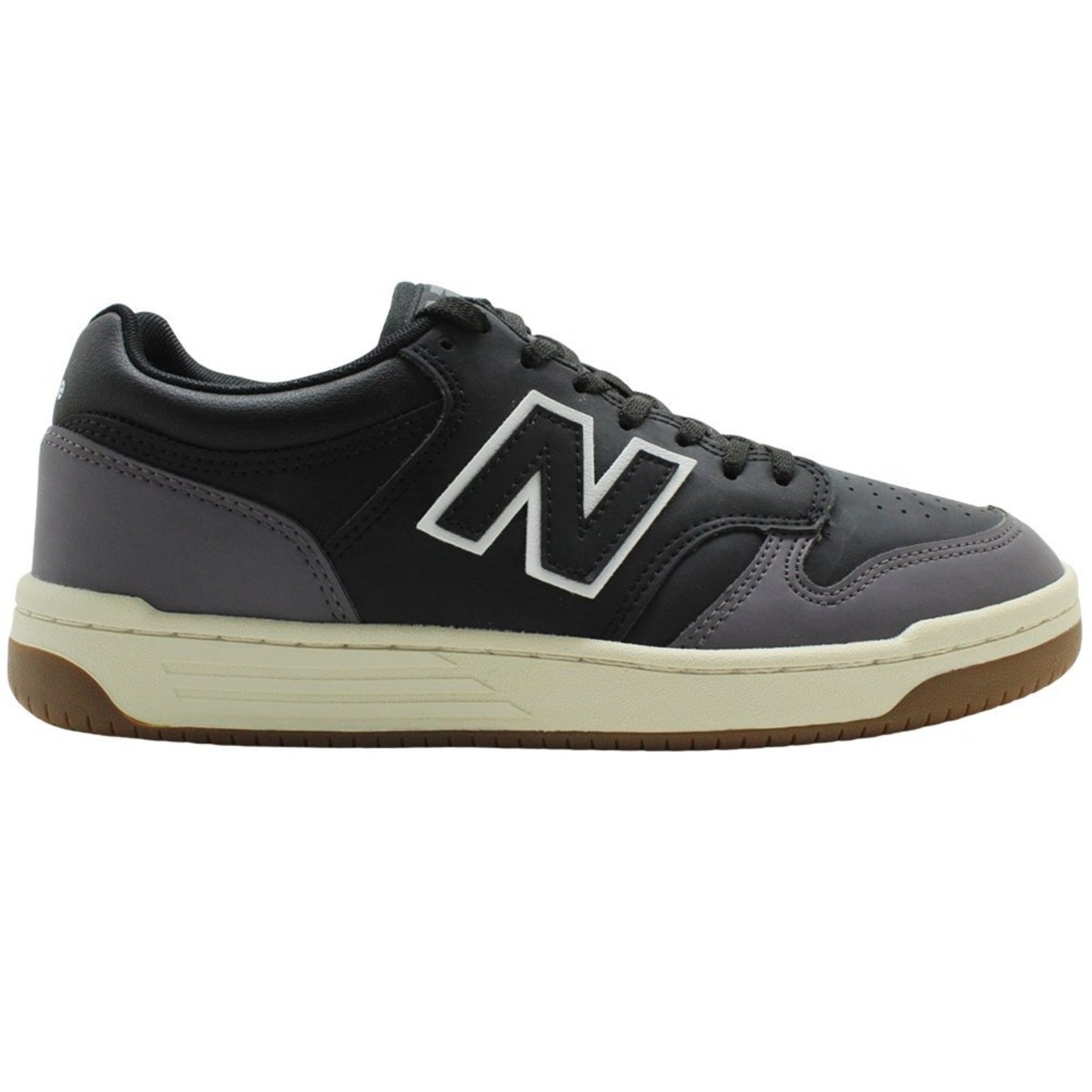 Tênis New Balance 480 Low Preto Grafite Unisex New Balance Preto