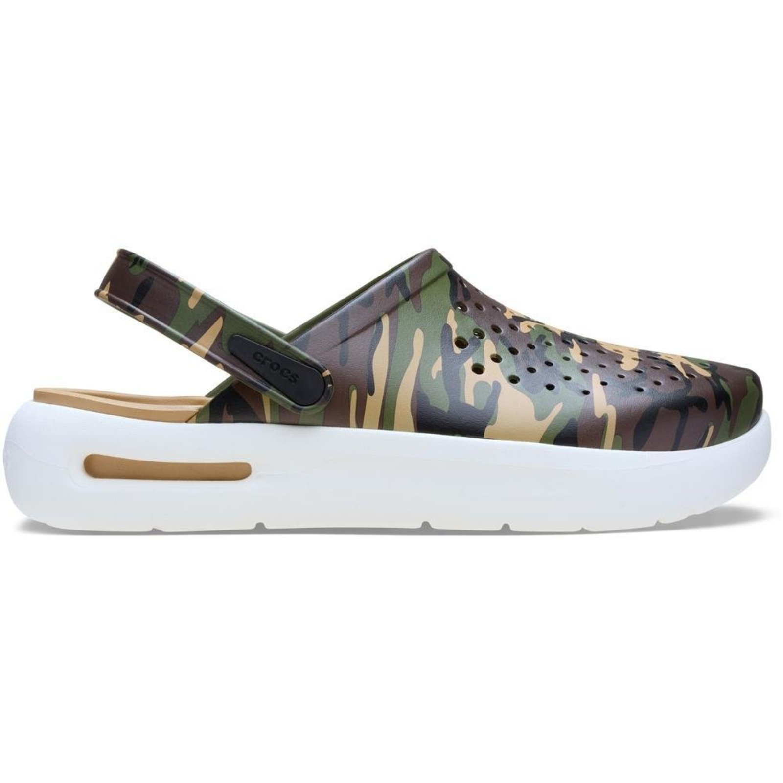 Sandália Crocs Inmotion Camouflage Clog Army Green/Multi Verde
