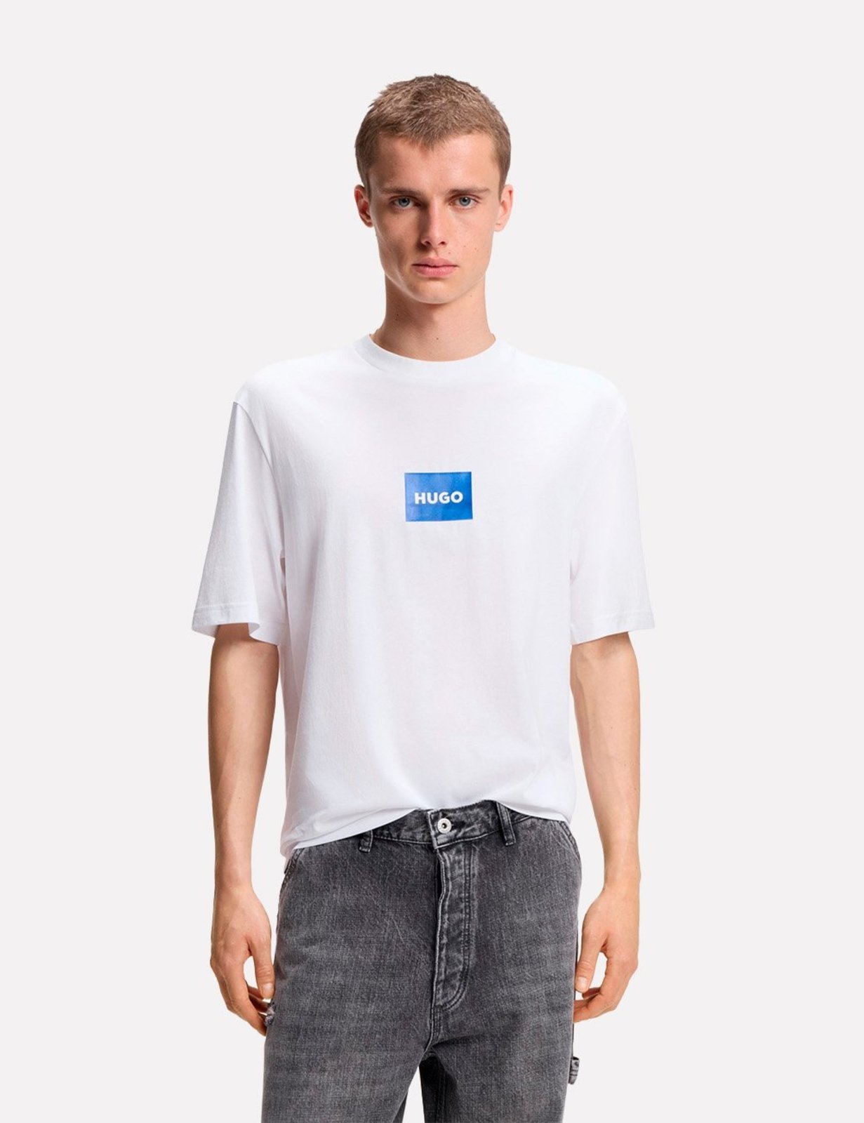Camiseta Hugo Boss Masculina Regular Nayonix Branca