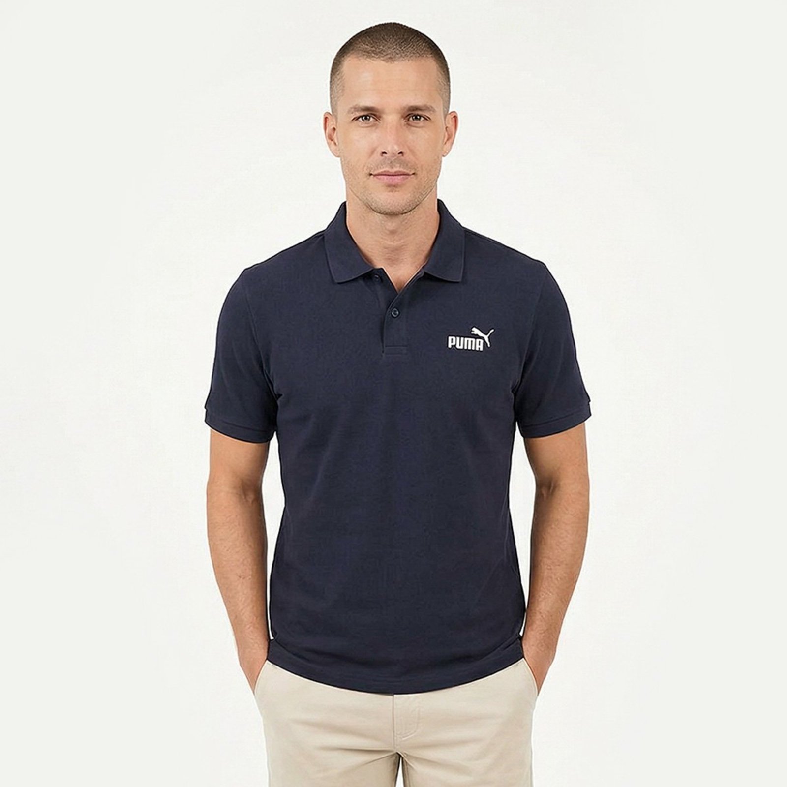 Polo Puma ESS No.1 Logo Preta