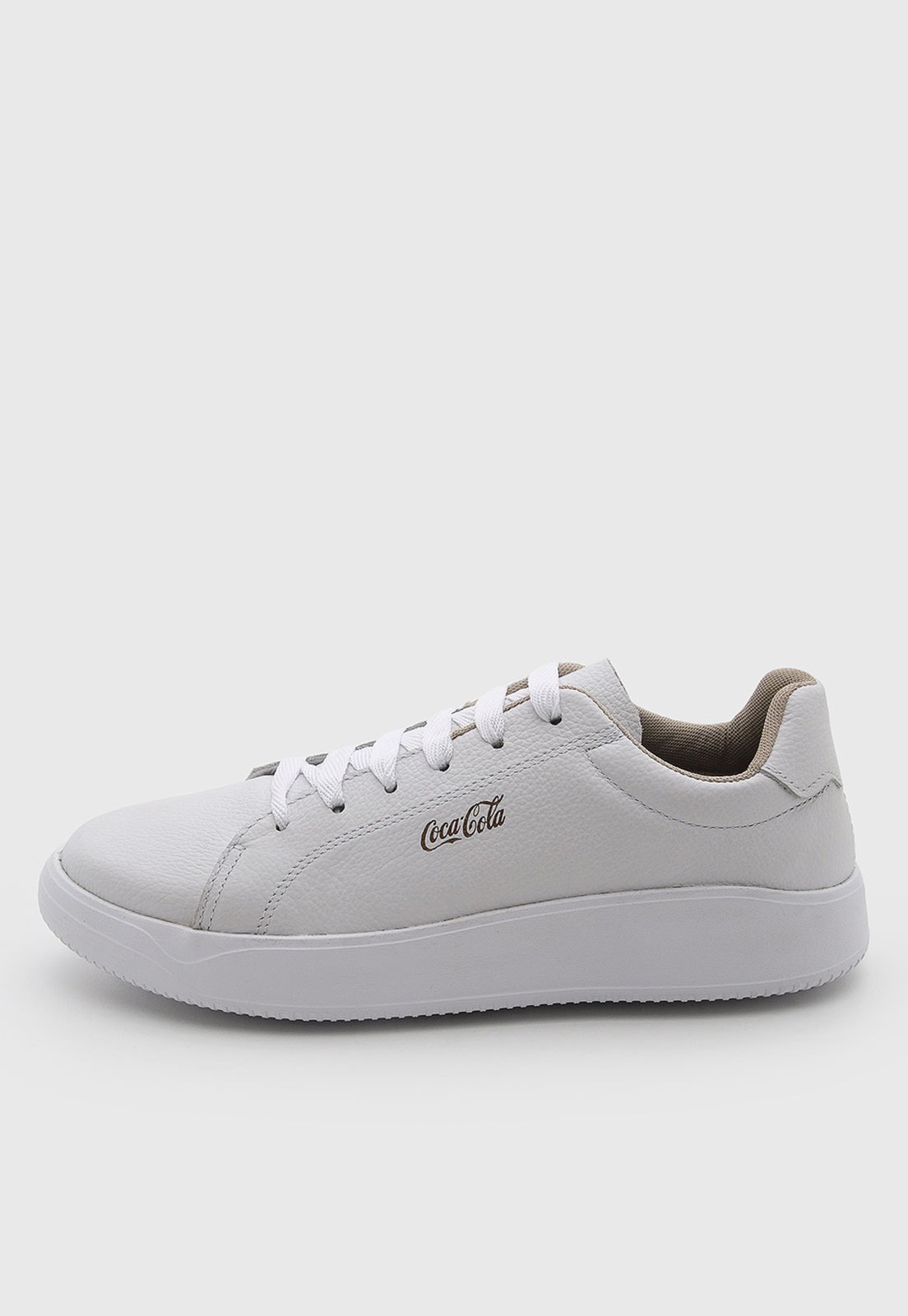 Tênis Masculino Coca Cola Liso Branco