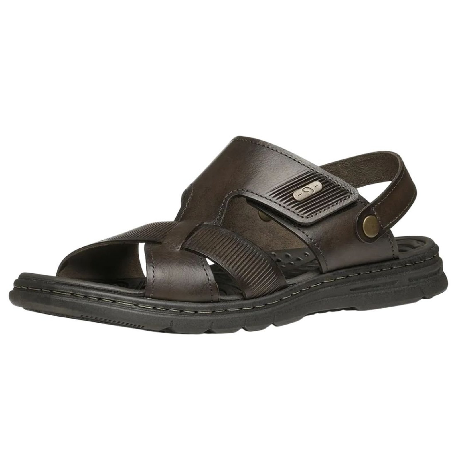 Sandalia Masculina Calce Facil Fecho Ajustavel Pegada