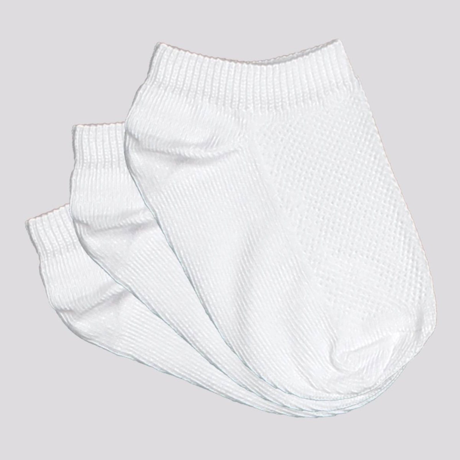 Kit Meia Selene 3 Pares Sapatilha Branca