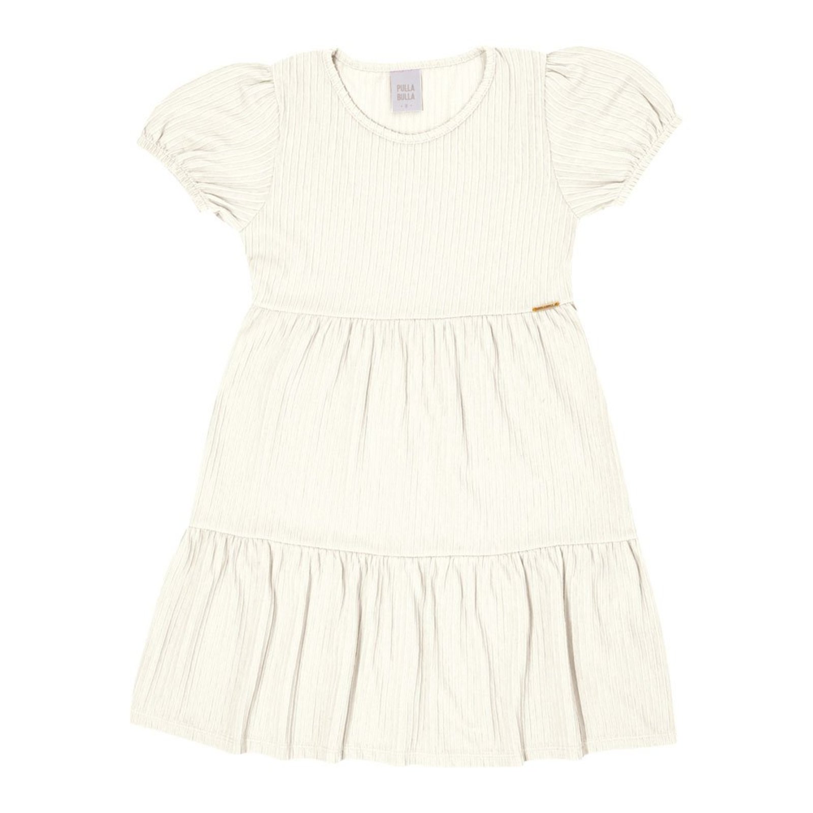 Infantil - Vestido Menina - Off White - 50720-1271 Bege