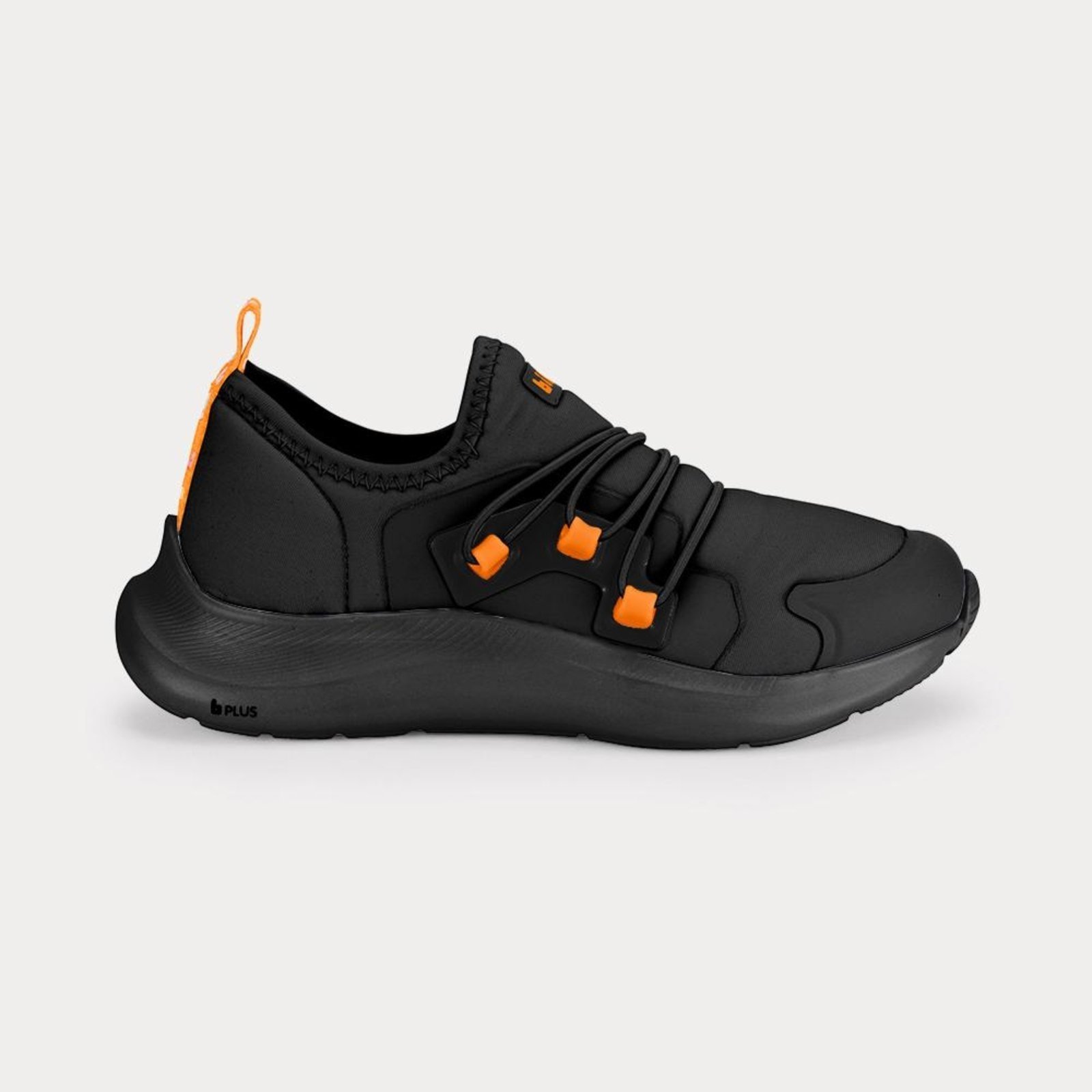 Vista 2 Infantil - Tênis Bibi Action com Laranja Calçados Bibi preto Calçados Bibi preto