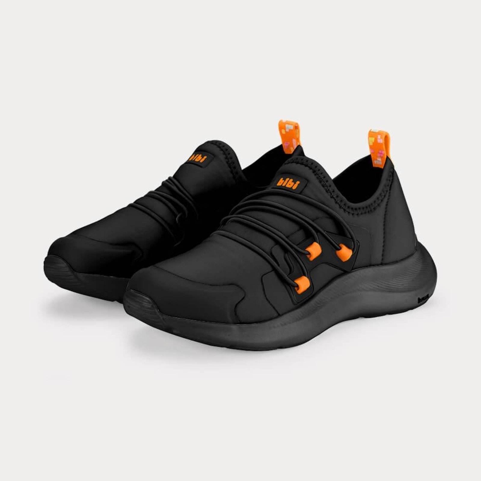 Vista 3 Infantil - Tênis Bibi Action com Laranja Calçados Bibi preto Calçados Bibi preto