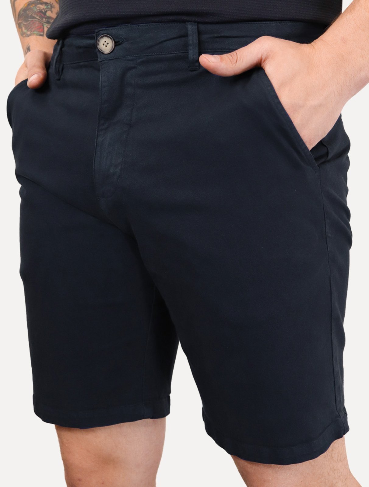 Bermuda Reserva Masculina Casual Copper Azul Marinho