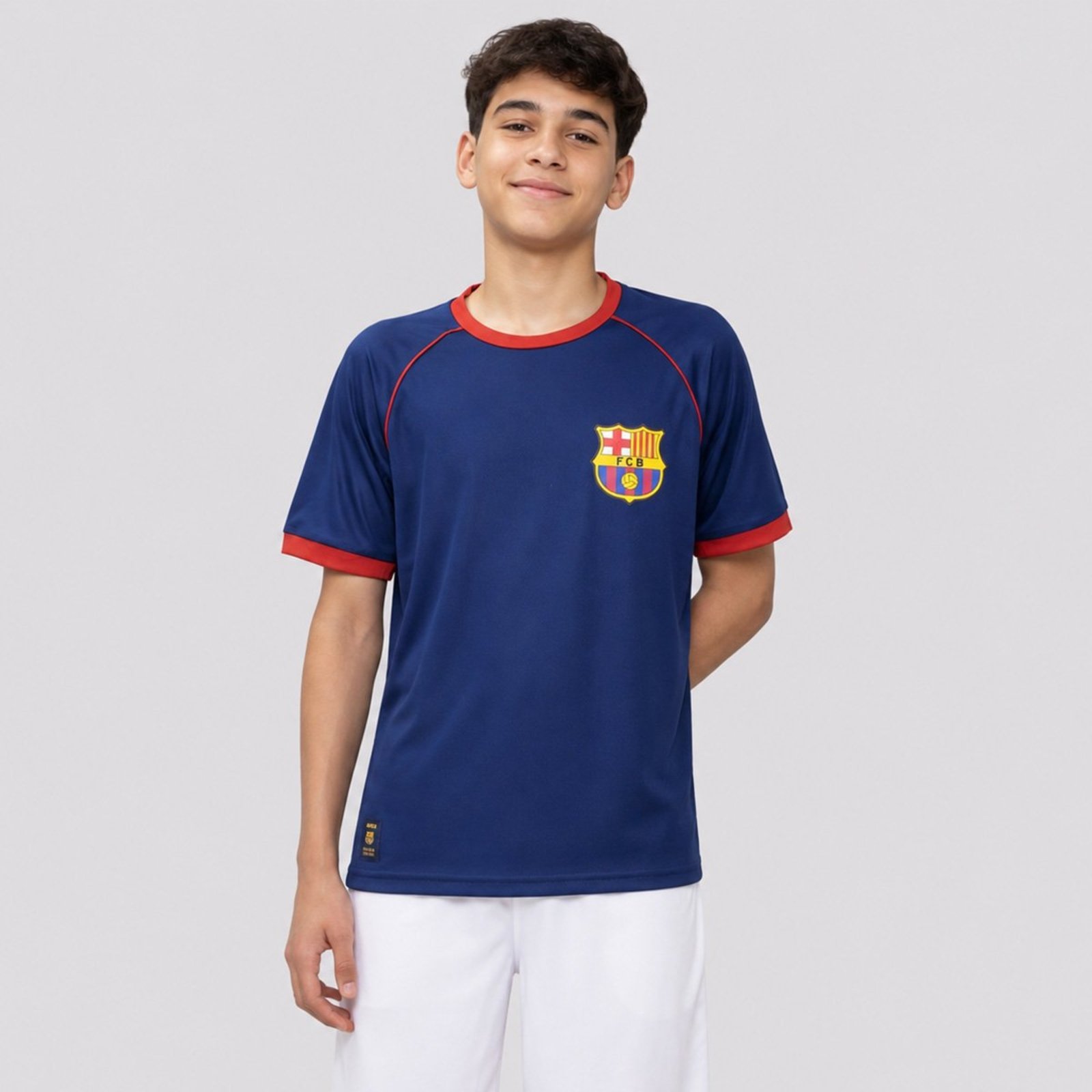 Camisa Barcelona Rivales Juvenil Marinho