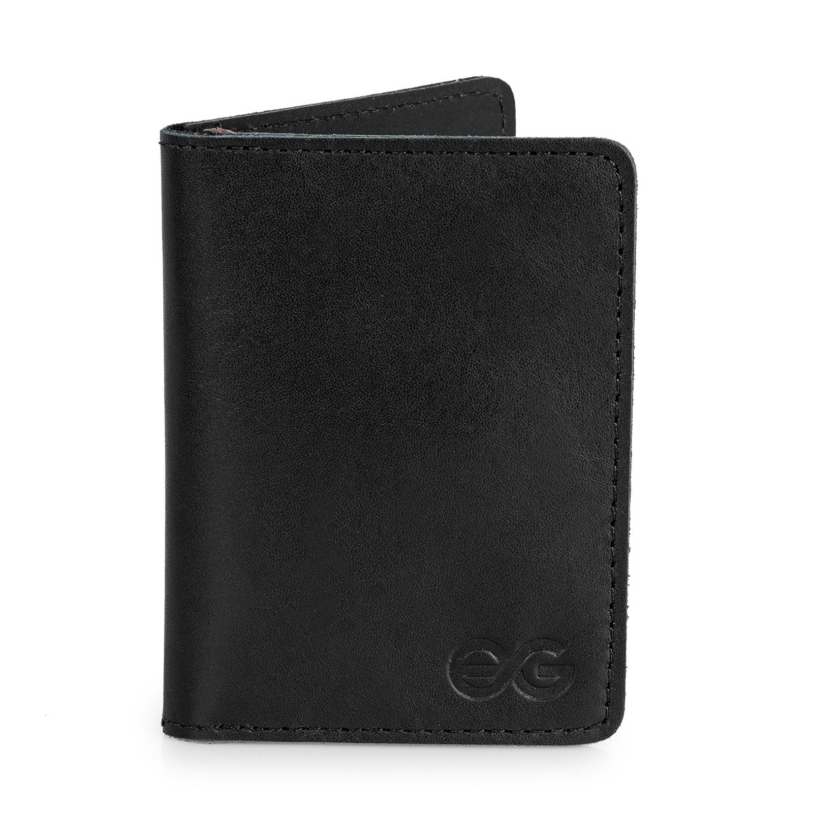 Porta Cartão Mini Carteira Em Couro Legítimo Super Promoção Ello Griff Preto