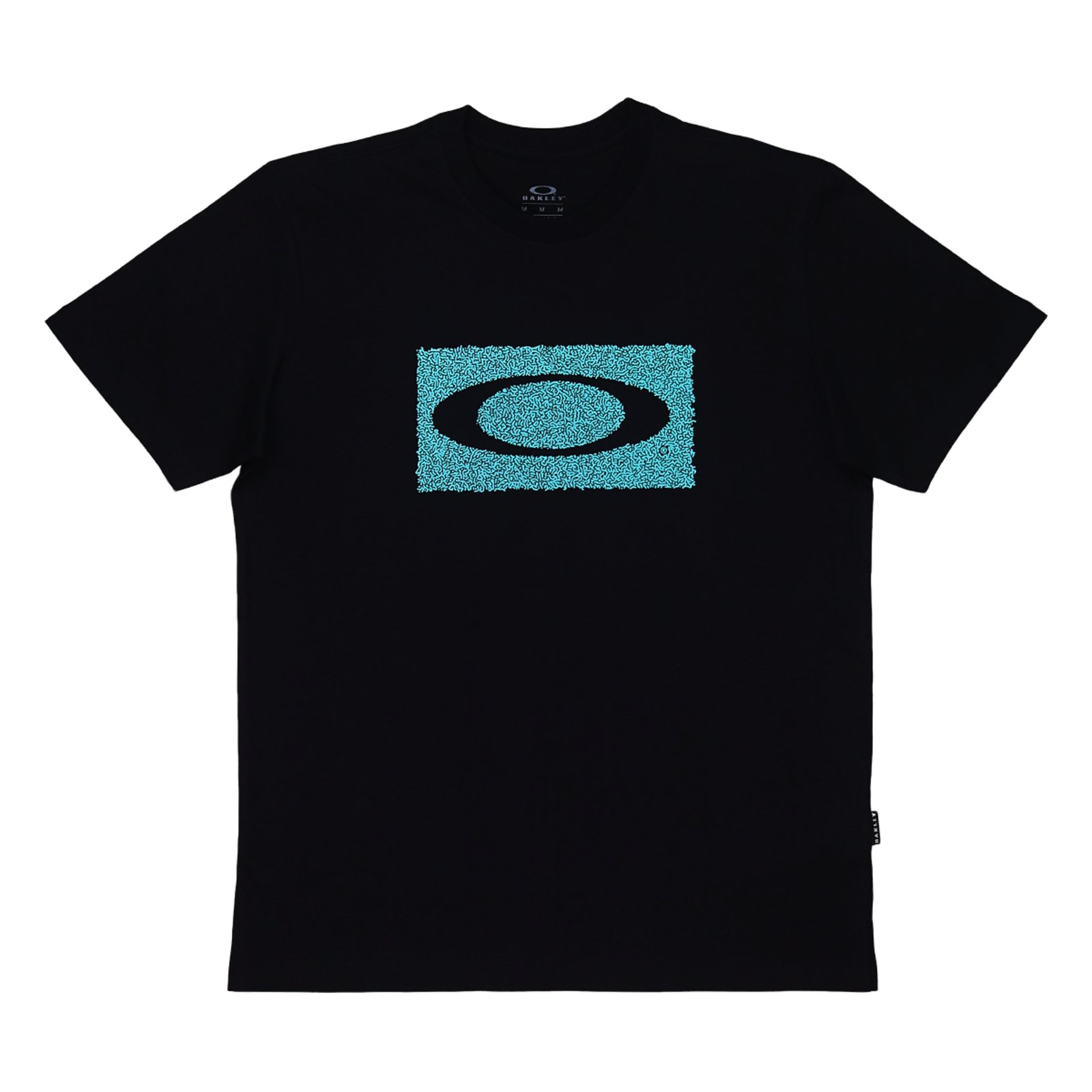 Camiseta Masculina Oakley Ellipse Organic Print Tee - Jet Black