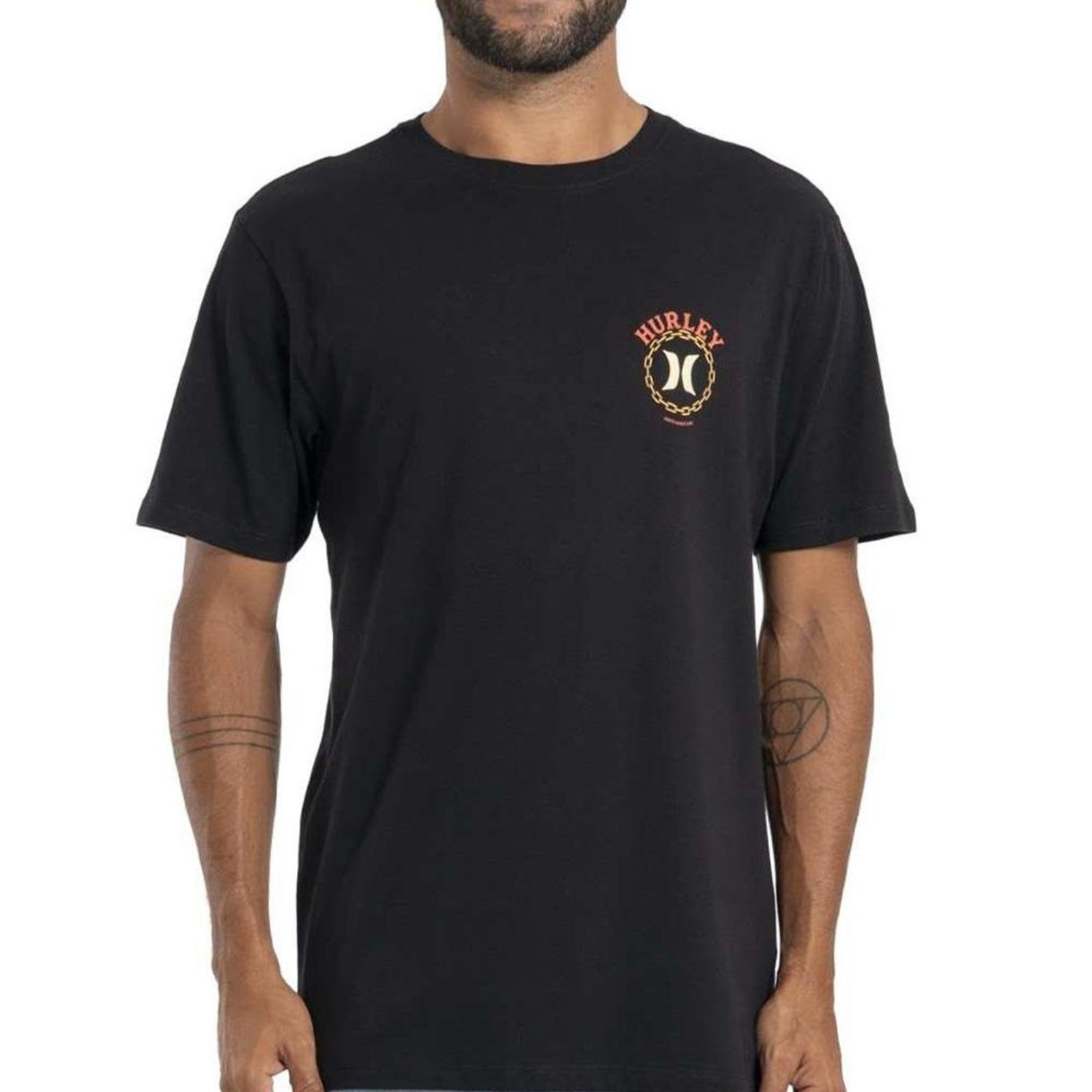 Camiseta Hurley Panther SM27 Masculina Preto