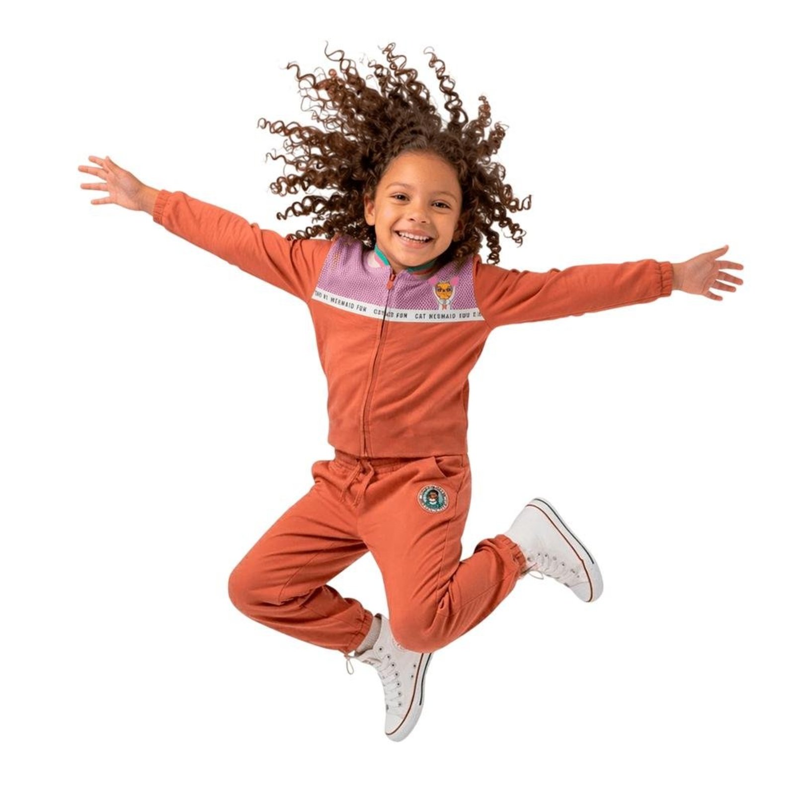 Infantil - Calça Menina Animadoras Subaquáticas Alphabeto Rosa