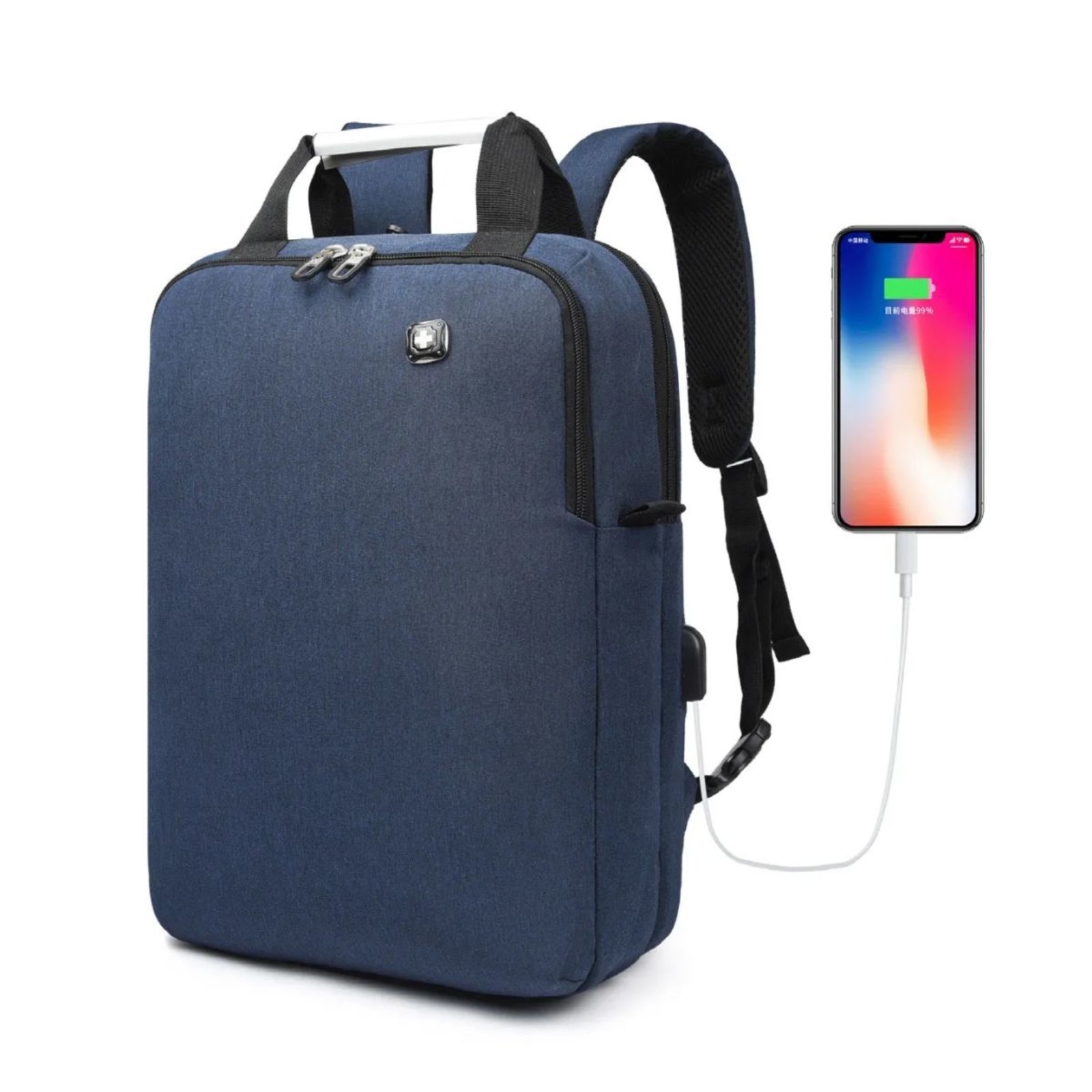 Mochila Bolsa de Mão Base com Compartimento para Notebook