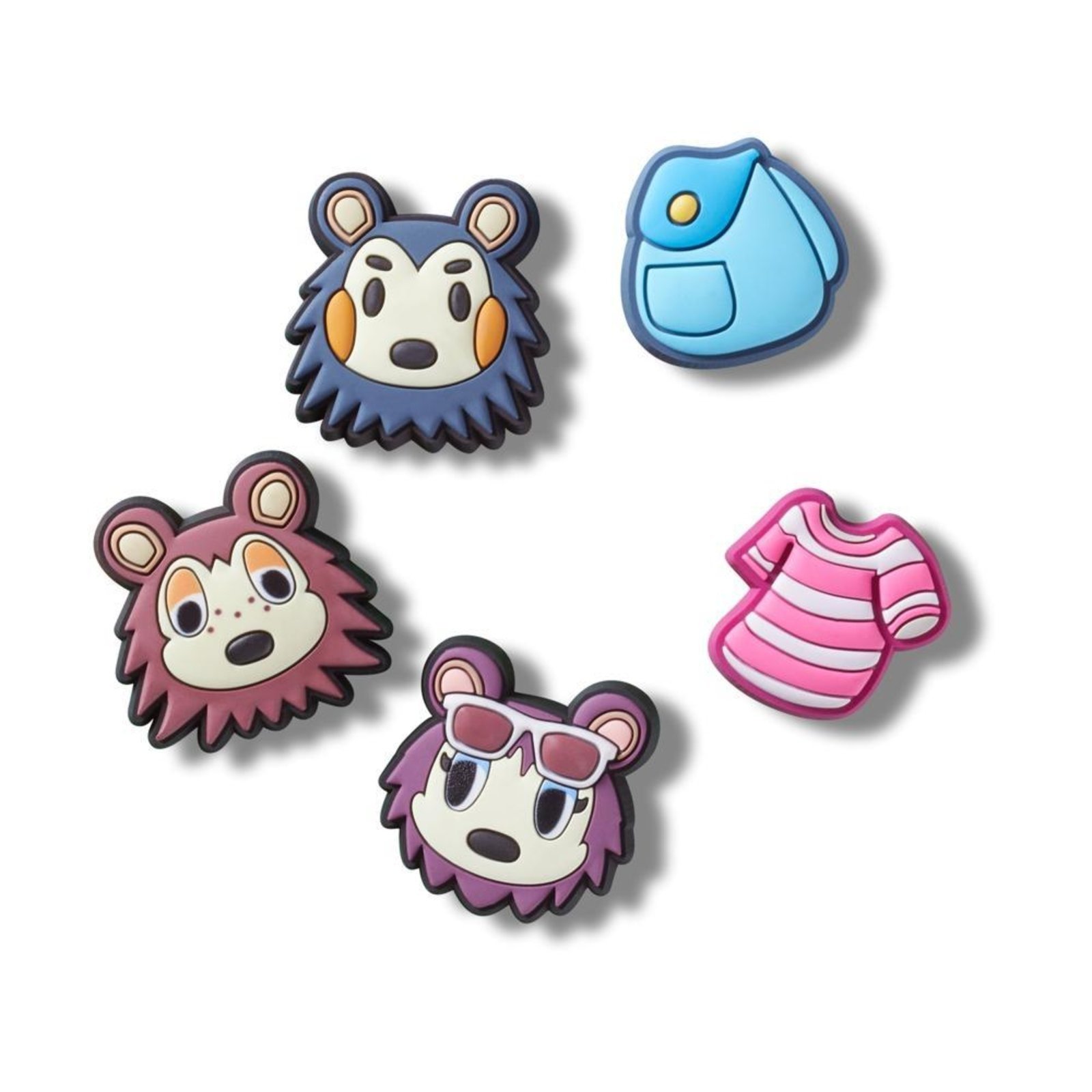 Vista 2 Infantil - Jibbitz™ Animal Crossing Creator Pack Com 5 Peças Crocs branco
