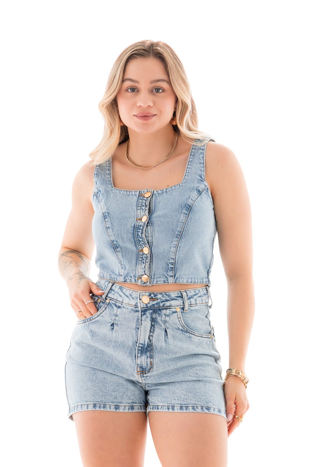 Top Jeans Feminino Arauto Comfy