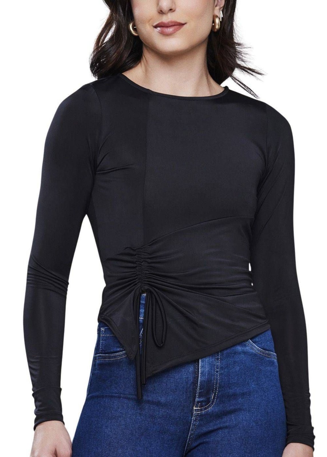 Blusa Sawary Ombro a Ombro – 278318 – Preto – Sawary