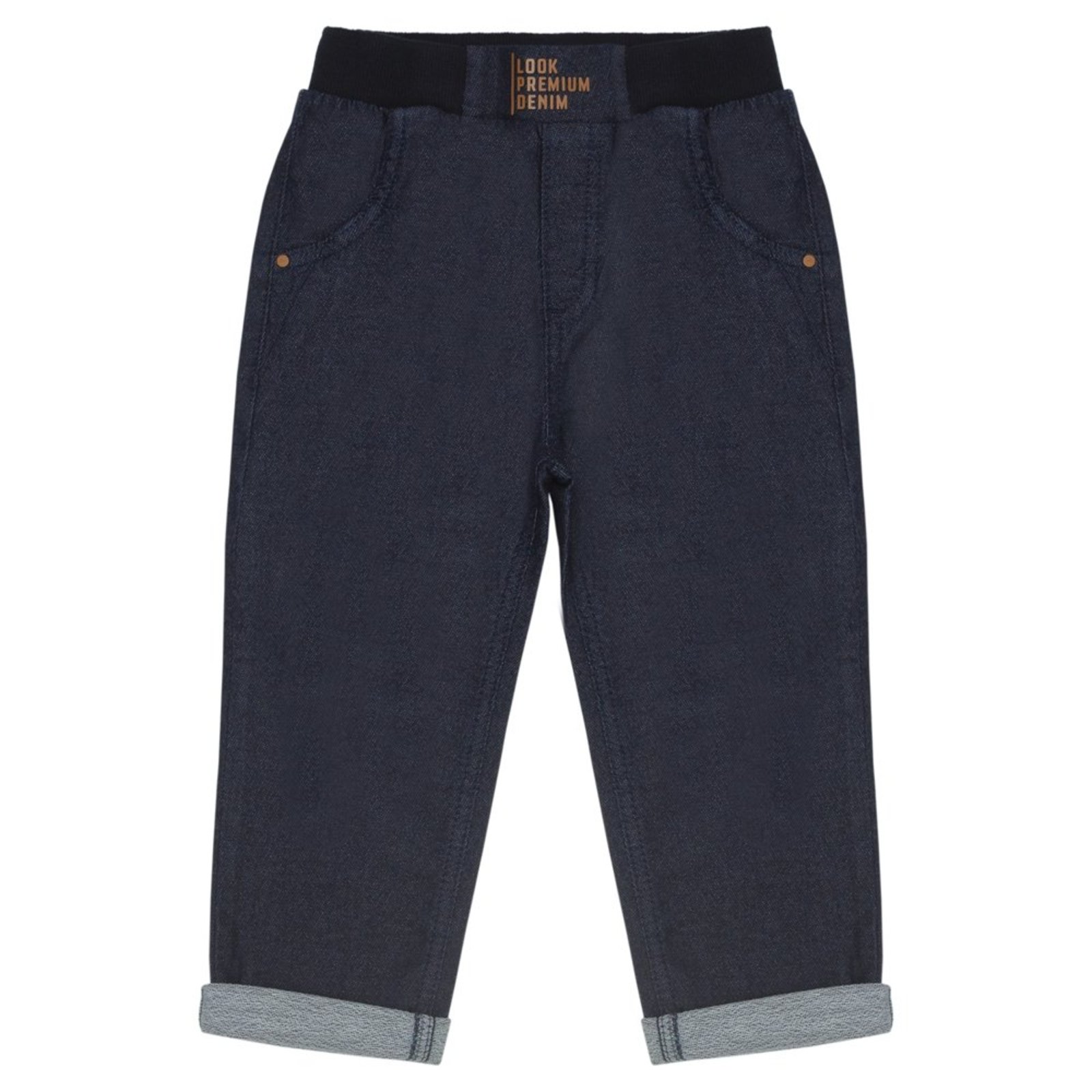 Infantil - Calça Look Jeans Moletom Jeans