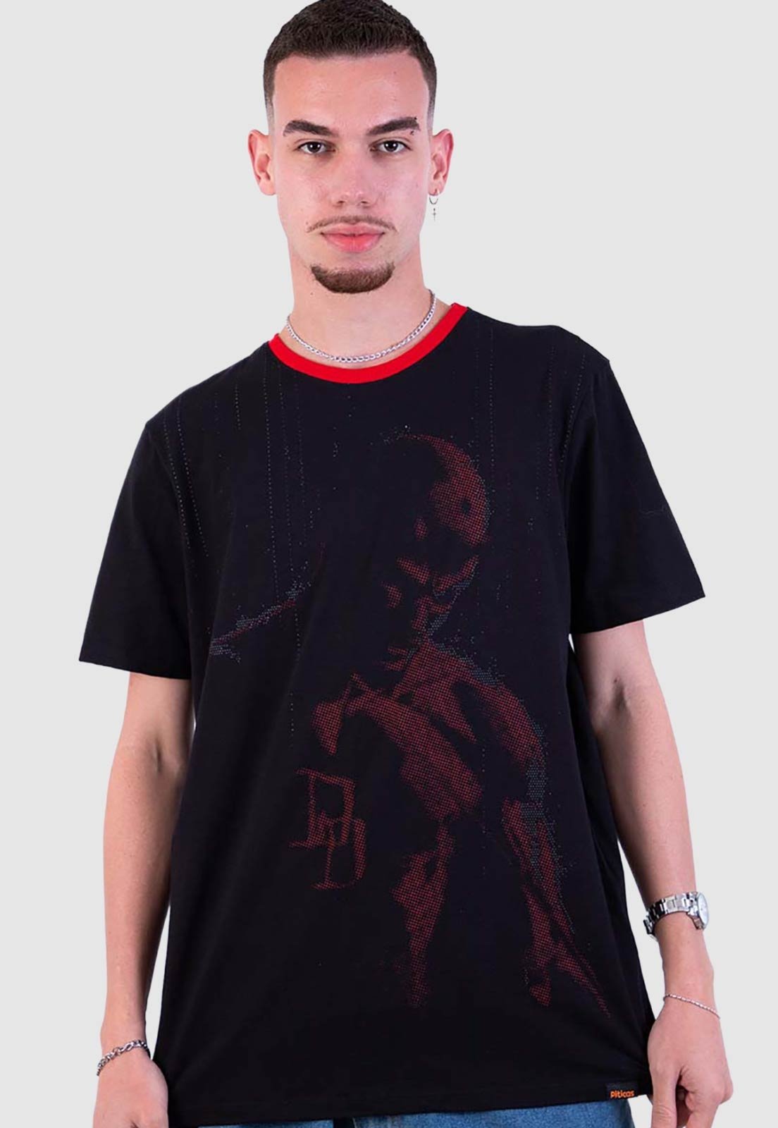 Camiseta Piticas Marvel Demolidor o Homem Sem Medo Preto