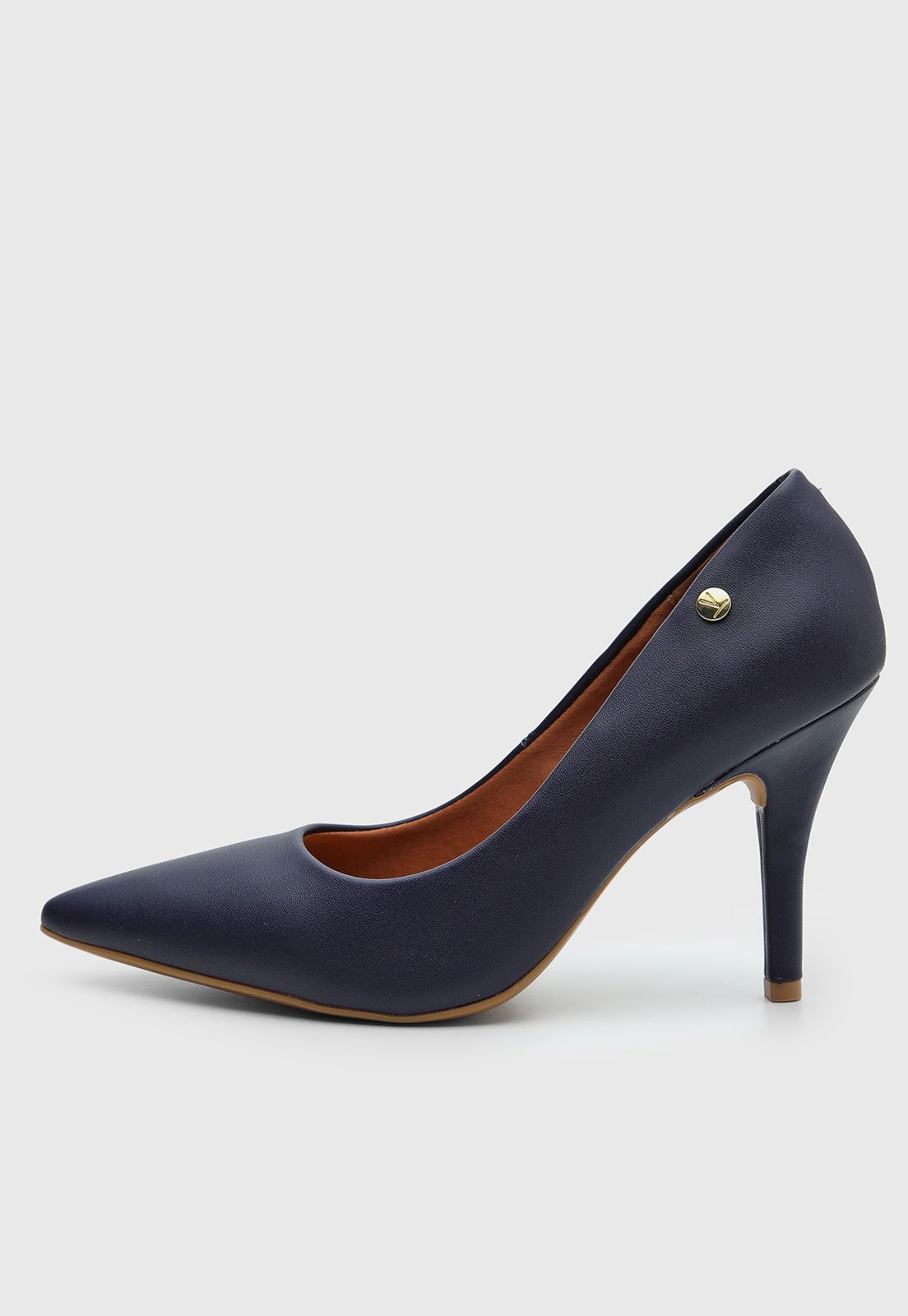 Scarpin Feminino Vizzano Salto Fino Azul Marinho
