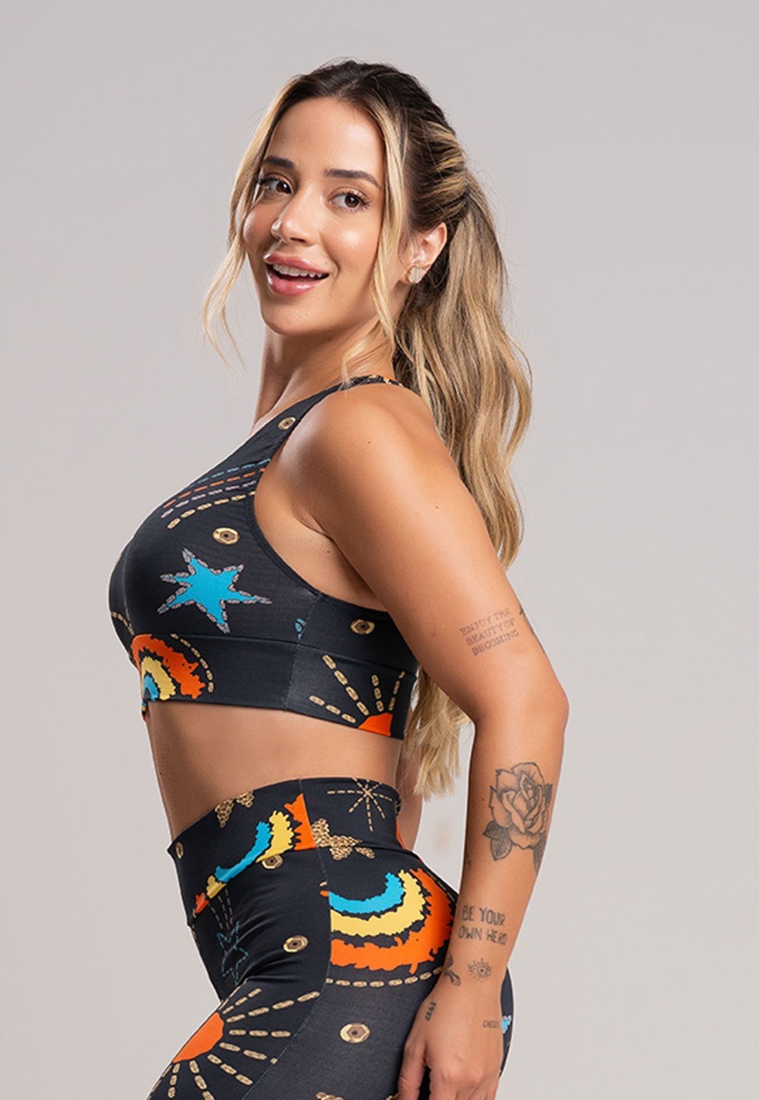 Top MVB Modas Nadador Fitness Suplex Liso Cosmic