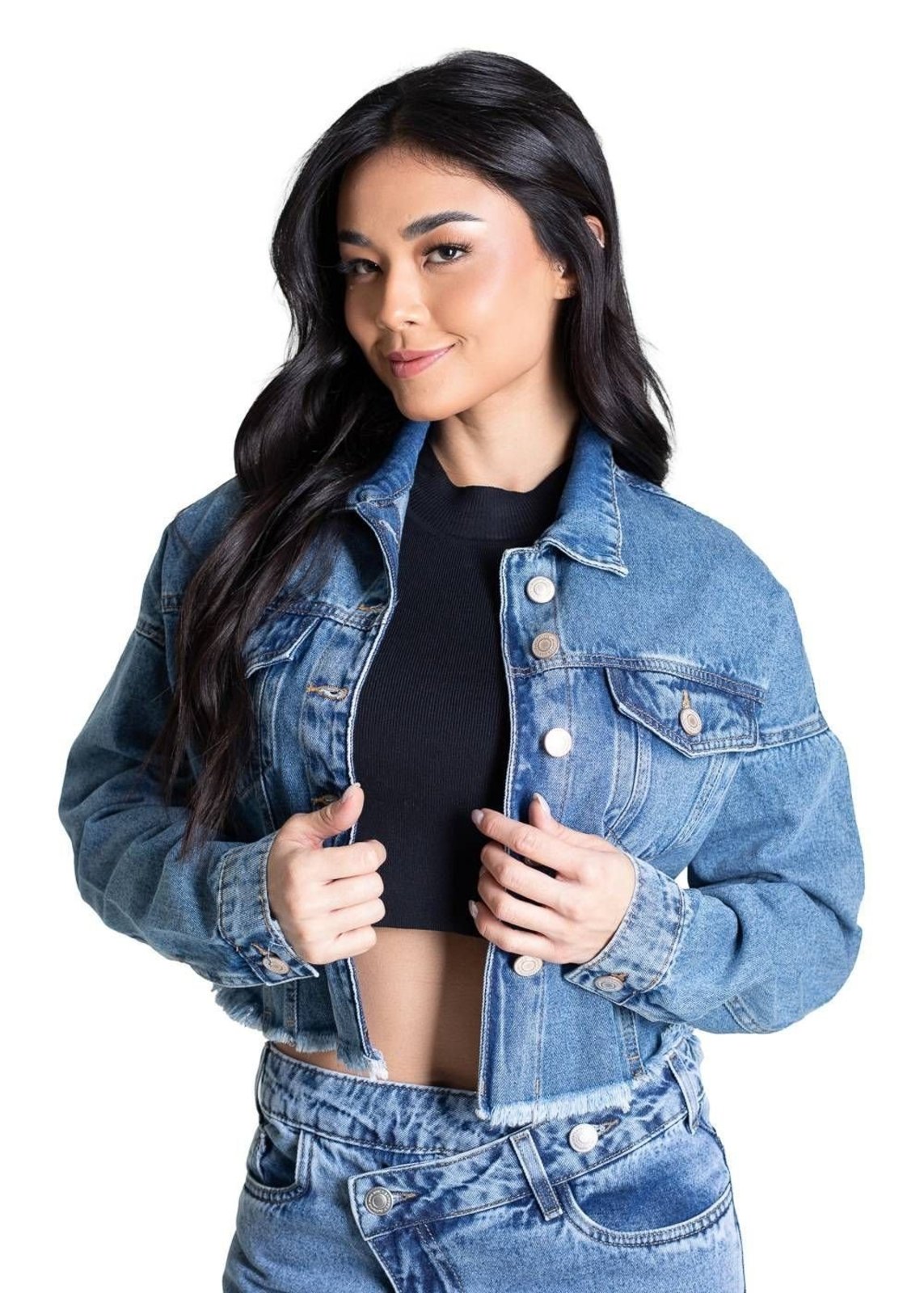 Jaqueta Jeans Sawary - 283251 - Azul - Sawary