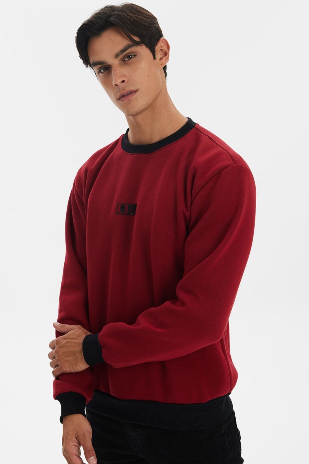 Blusa Masculina Moletom Polo Wear Vermelho Medio