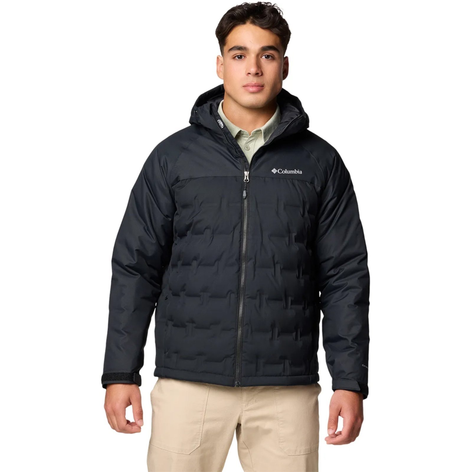 Jaqueta Columbia Grand Trek III Down Hooded Preto Masculino