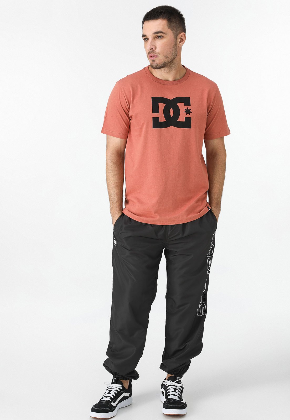 Camiseta DC Shoes Reta Star Coral