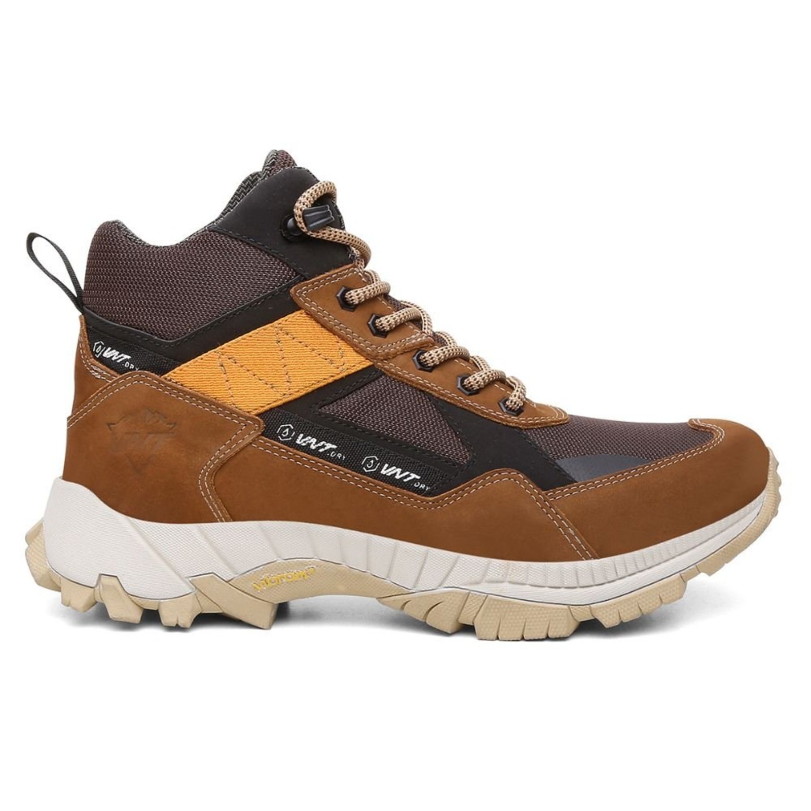 Coturno Adventure Cano Médio VNT EXTREME Resistente e Estiloso para Trilhas e Dia a Dia Bege