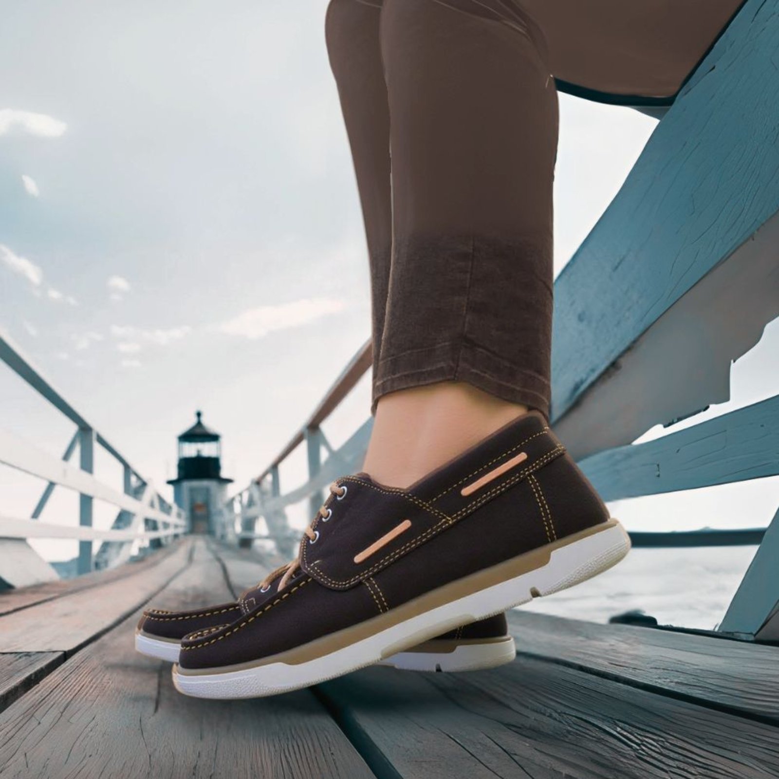 Docksider GTS Veleiro Café Marrom