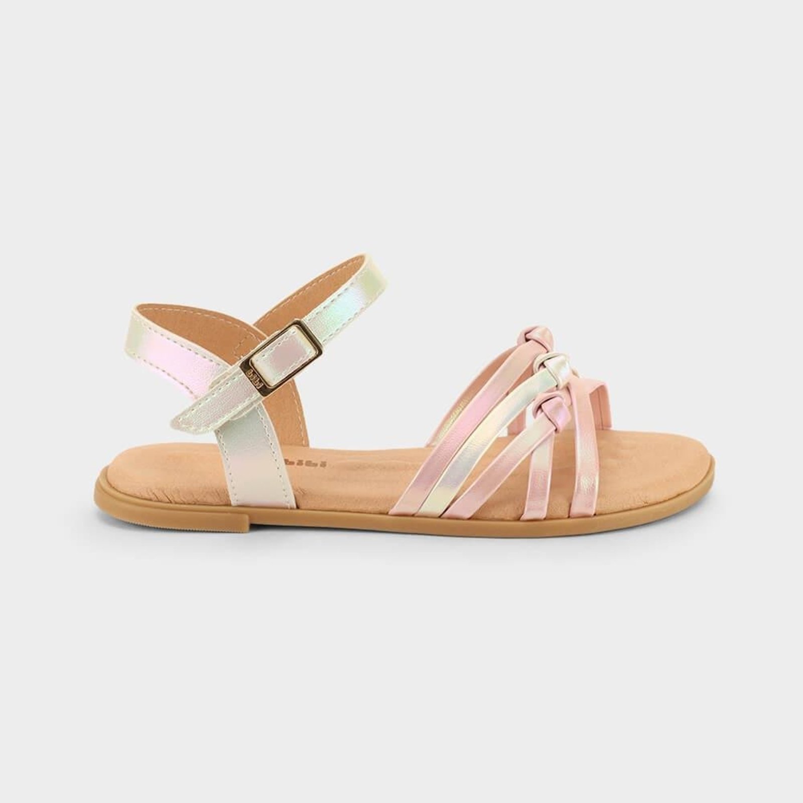 Infantil - Sandália Bibi Shine Rosa com Branco 1234178 28