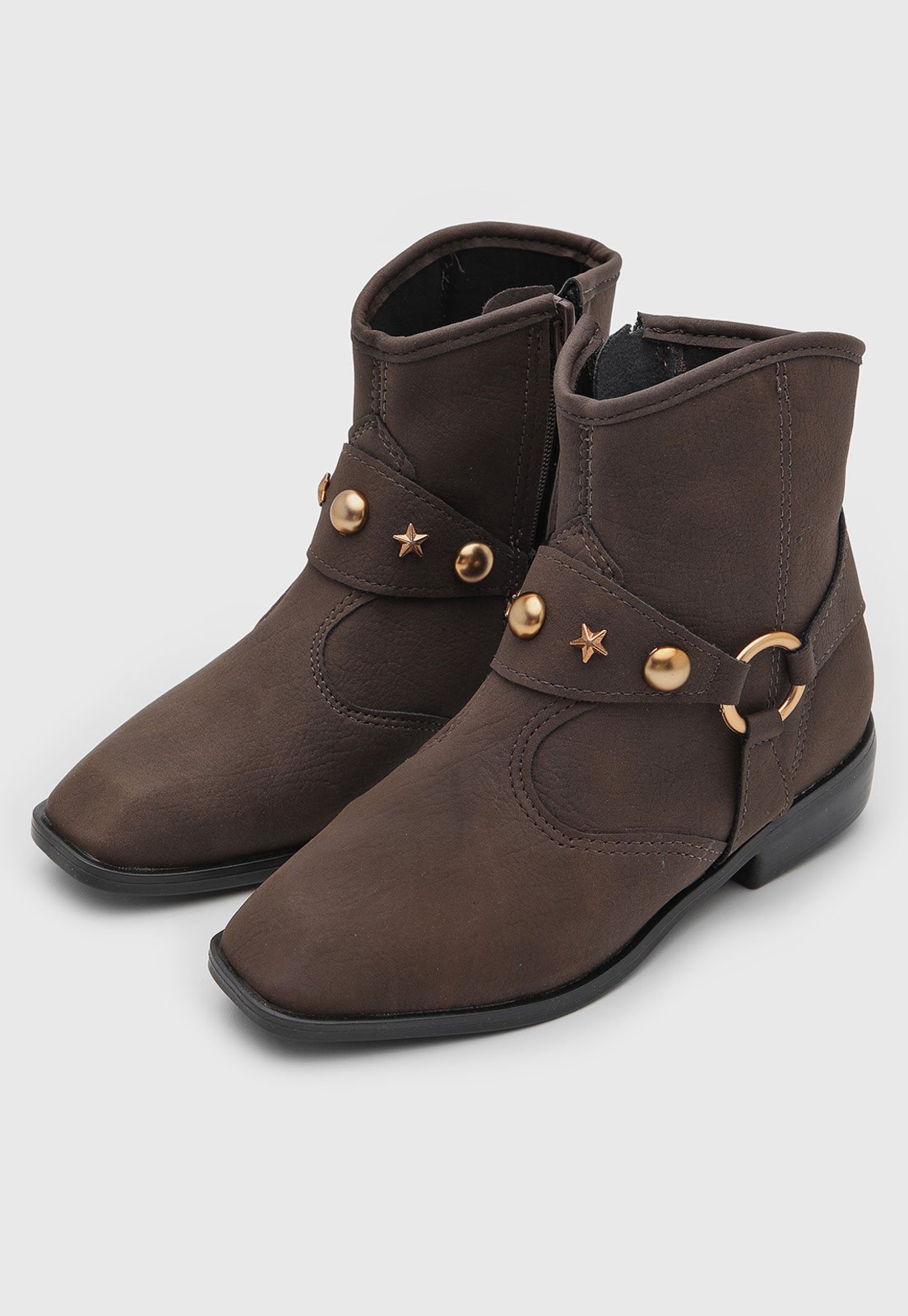 Infantil - Bota Molekinha Cano Curto Marrom
