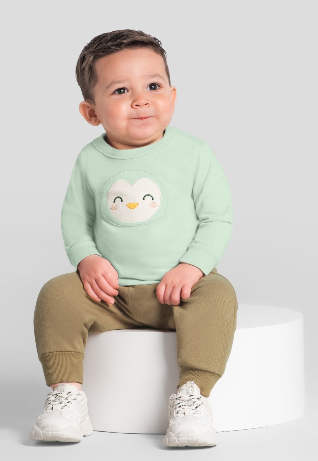 Infantil - Camiseta menino com bordado Brandili Baby
