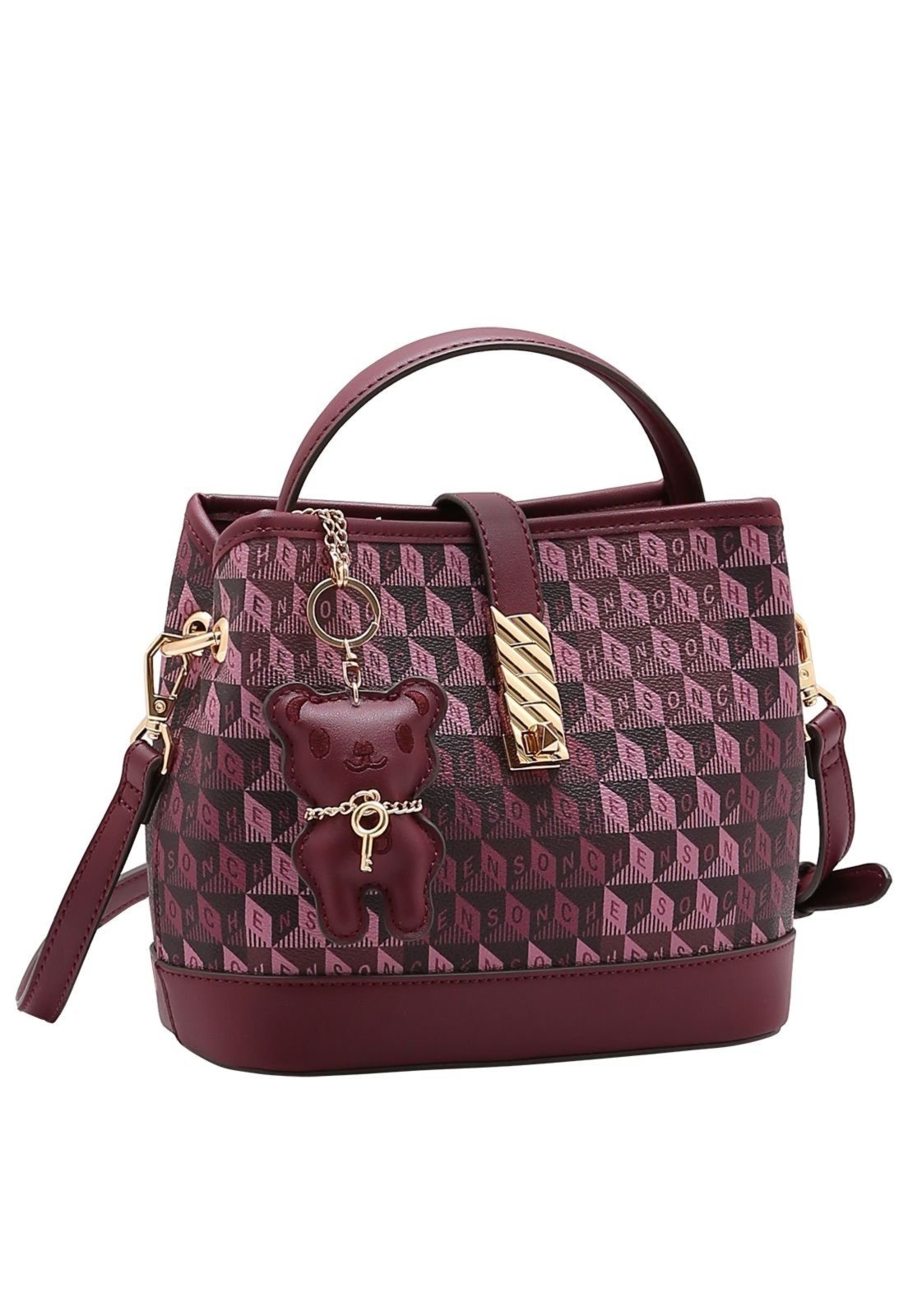 Bolsa Feminina Chenson Tridimensional 3485424 Vinho