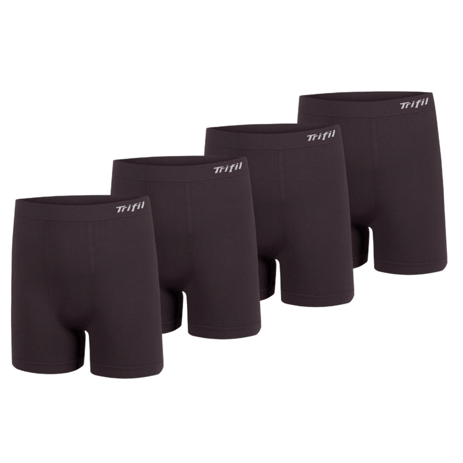 Kit Com 4 Cuecas Box Masculino Trifil Sem Costura Plus Size