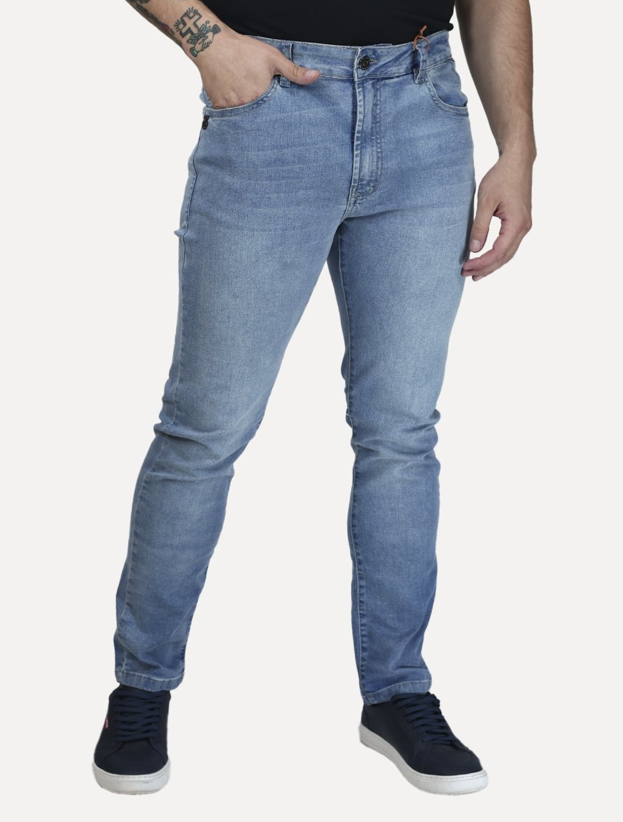 Calça John John Jeans Masculina Skinny Low US Azul Claro