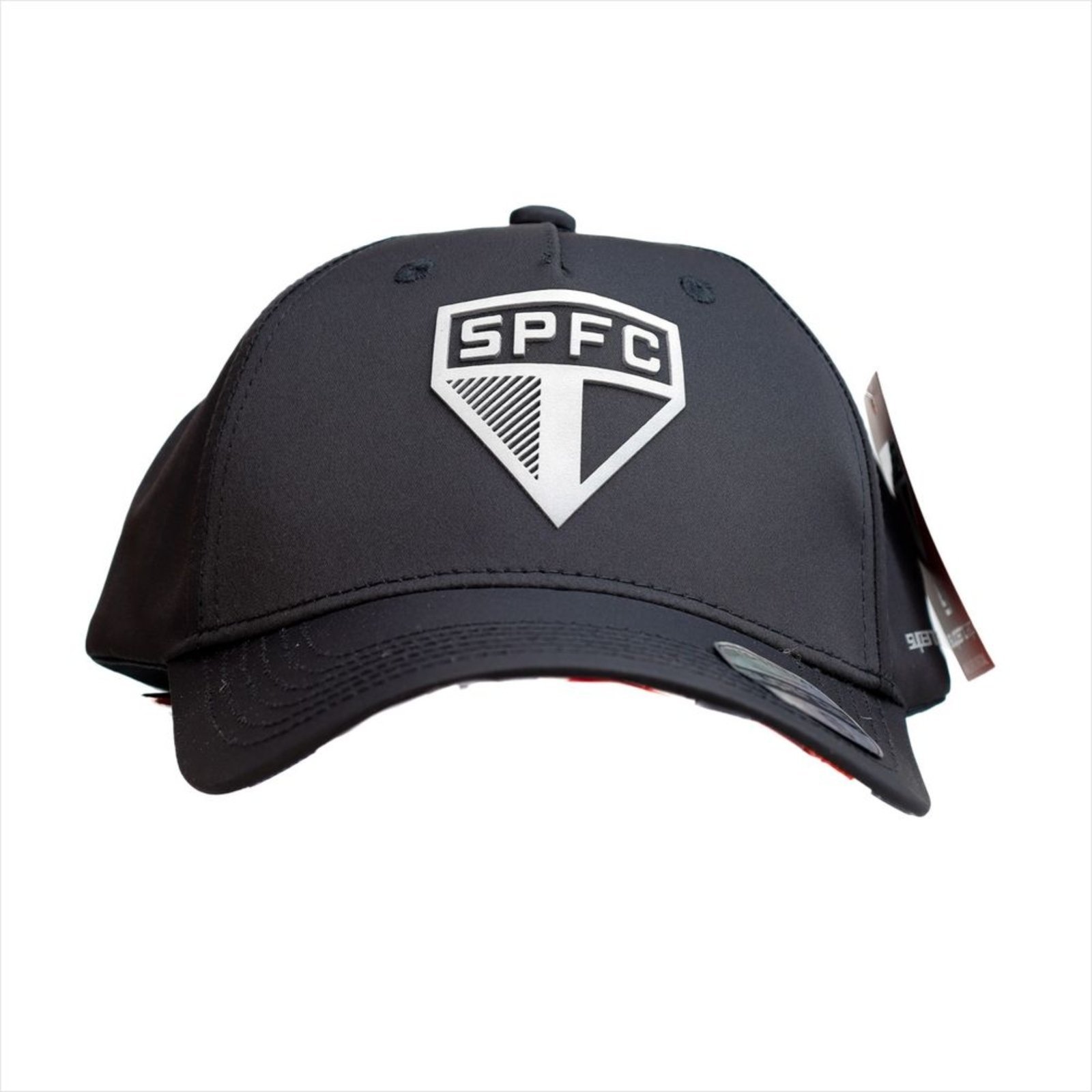 Vista 2 Boné Supercap São Paulo FC Silk Sublimado Unissex Supercap preto