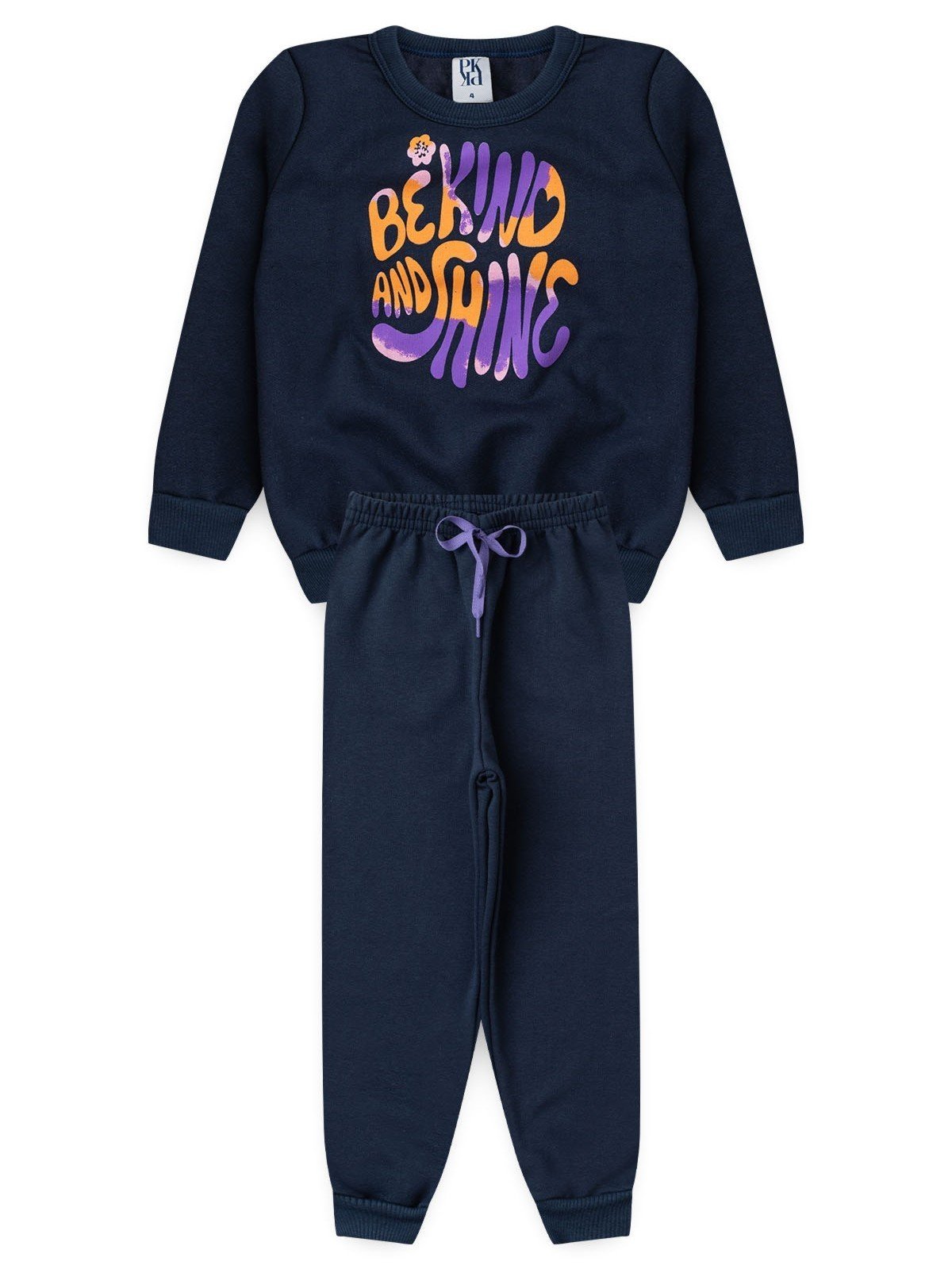 Infantil - Conjunto Platinum Brilhe Azul Marinho
