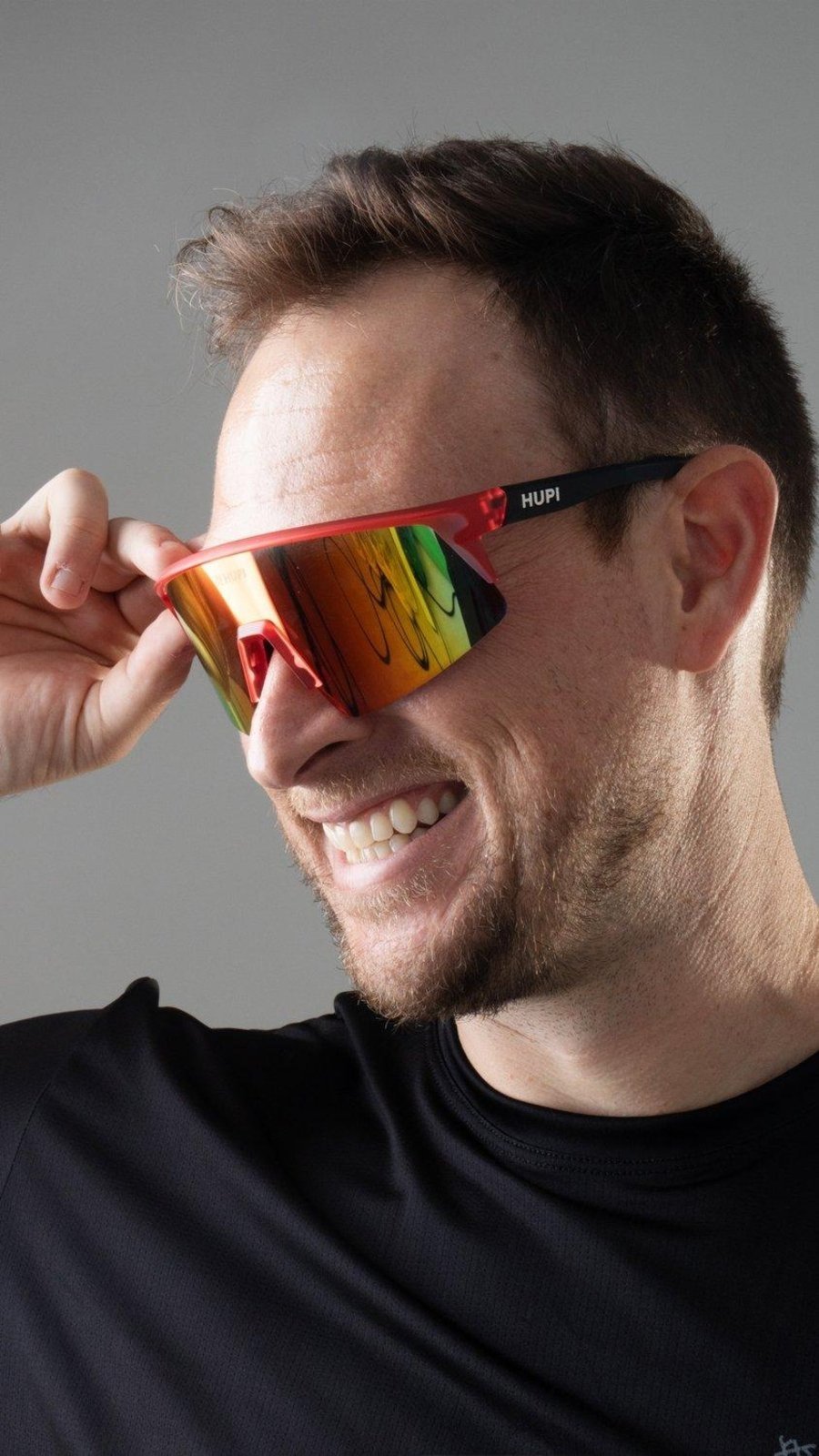 Óculos HUPI Sprint Cristal Lente Vermelho Espelhado Vermelho