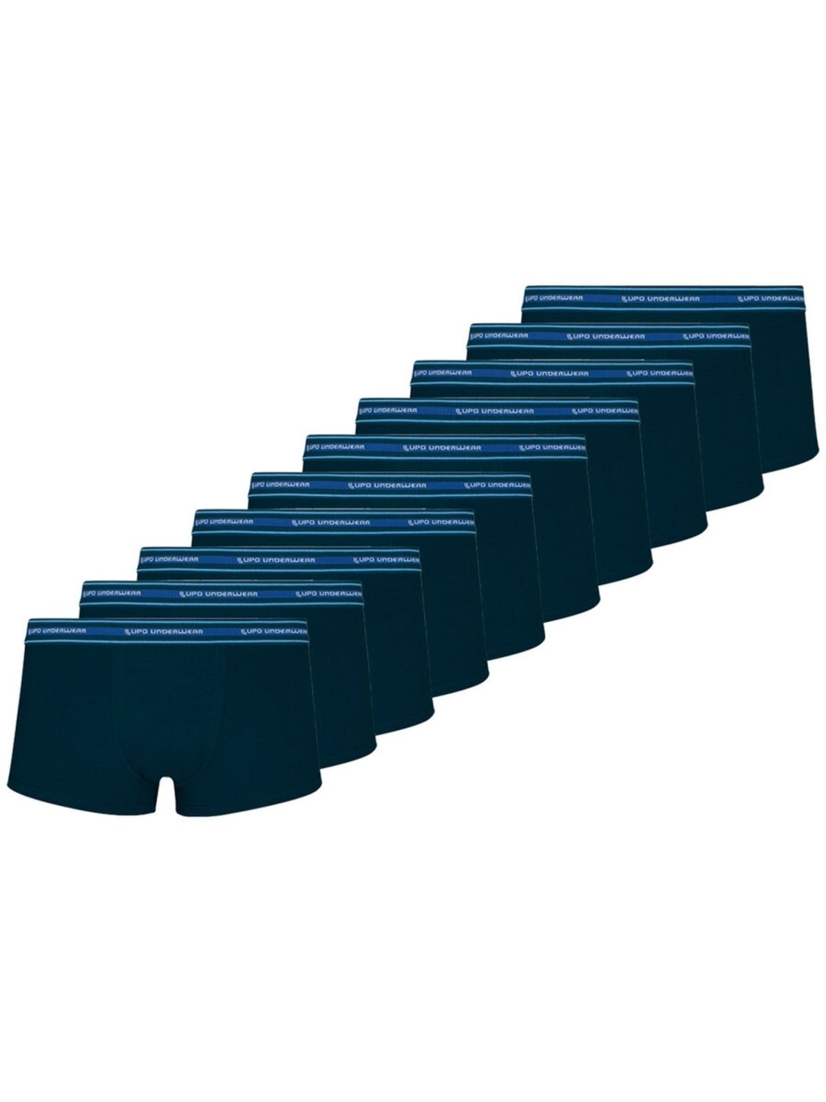 Kit com 10 Cuecas Sunga Lupo 460-007 Azul Marinho