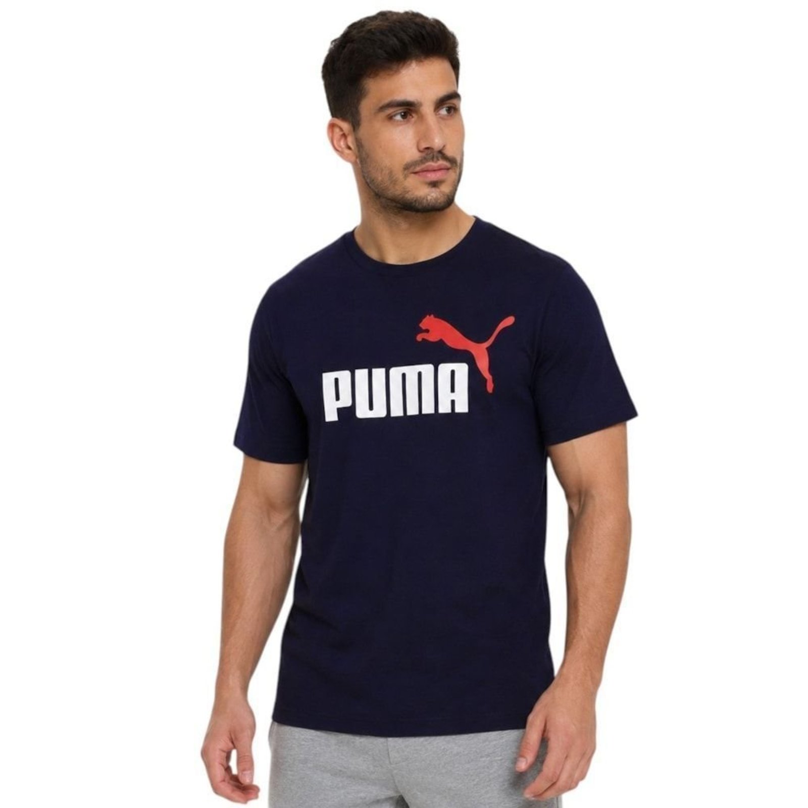 Camiseta Puma Ess 2 Color No. 1 Masculina - Azul Marinho - Puma