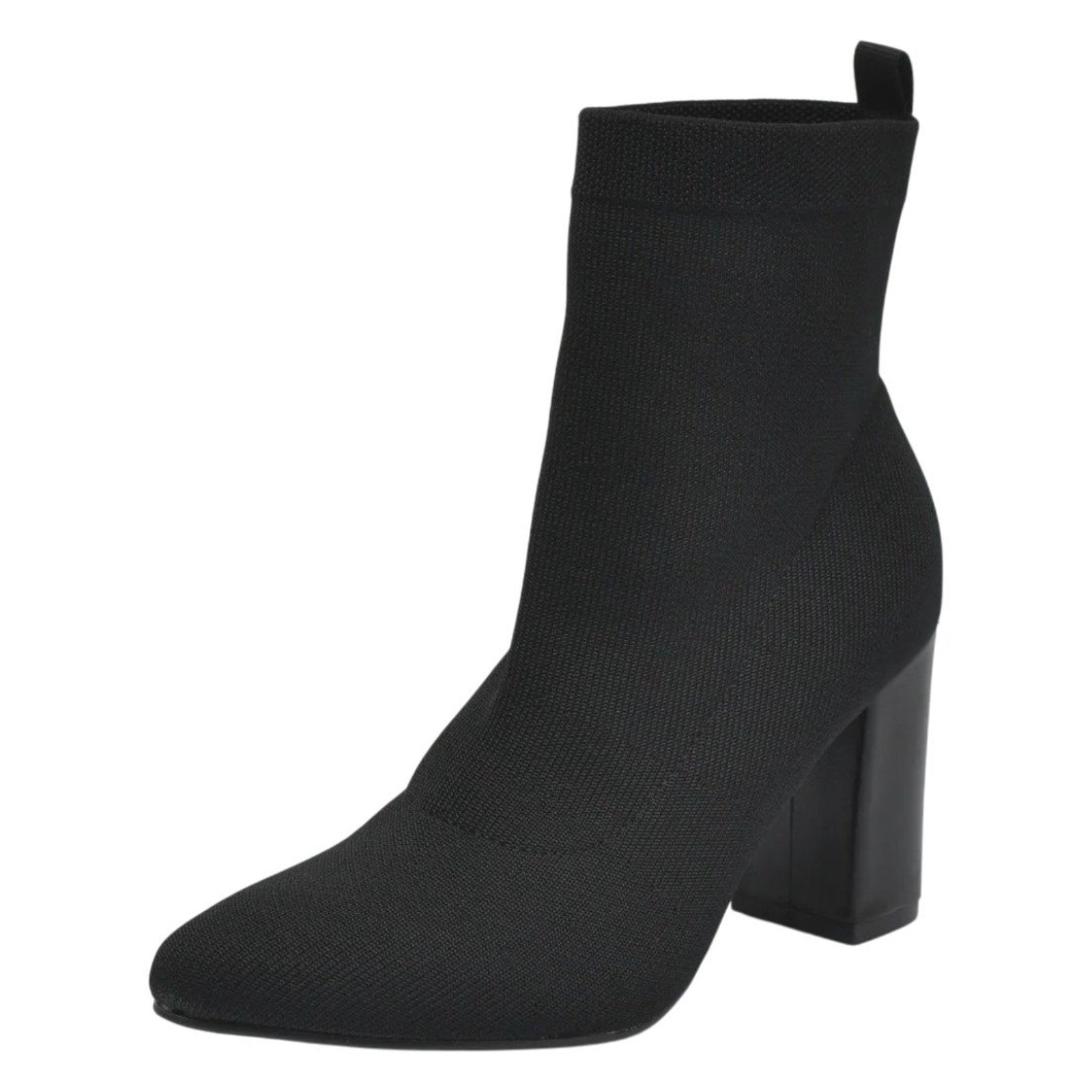 Bota Feminina Tecido Confortavel Salto Medio Via Marte