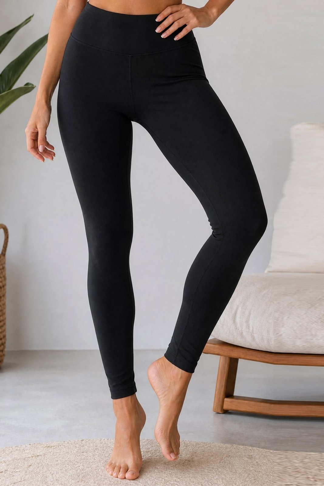 Calça Legging Fitness Poliamida Polo Wear Preto