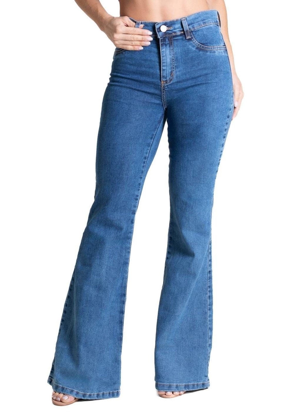 Calça Jeans Sawary Flare - 283253 - Azul - Sawary