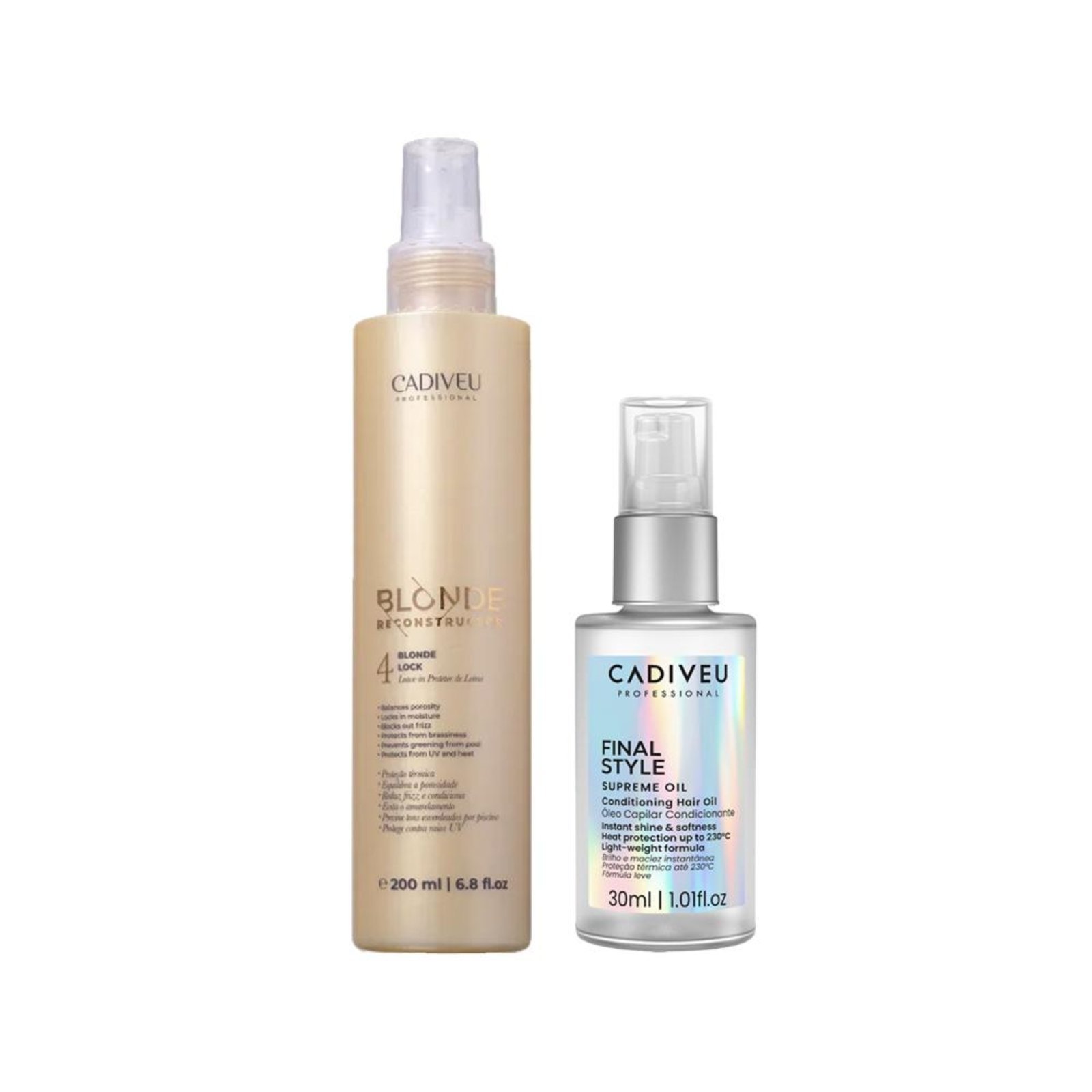 Vista 2 Kit Cadiveu Blonde Reconstructor Keeper + 2 Produtos Cadiveu Professional incolor Cadiveu Professional incolor