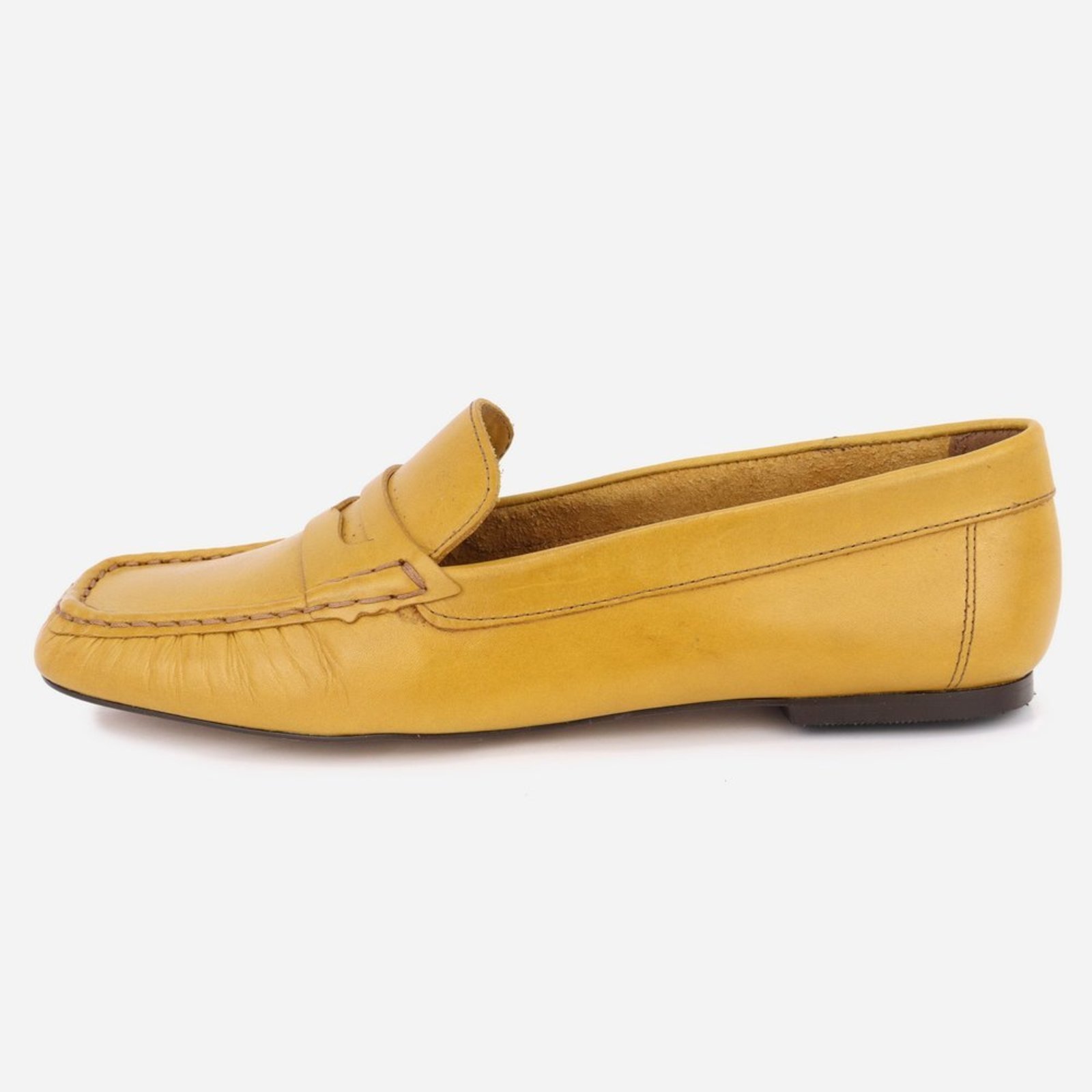 Mocassim Feminino Em Couro Legítimo Confortável Elegante Casual Elegante Estilo Clássico Maria Paula Mel