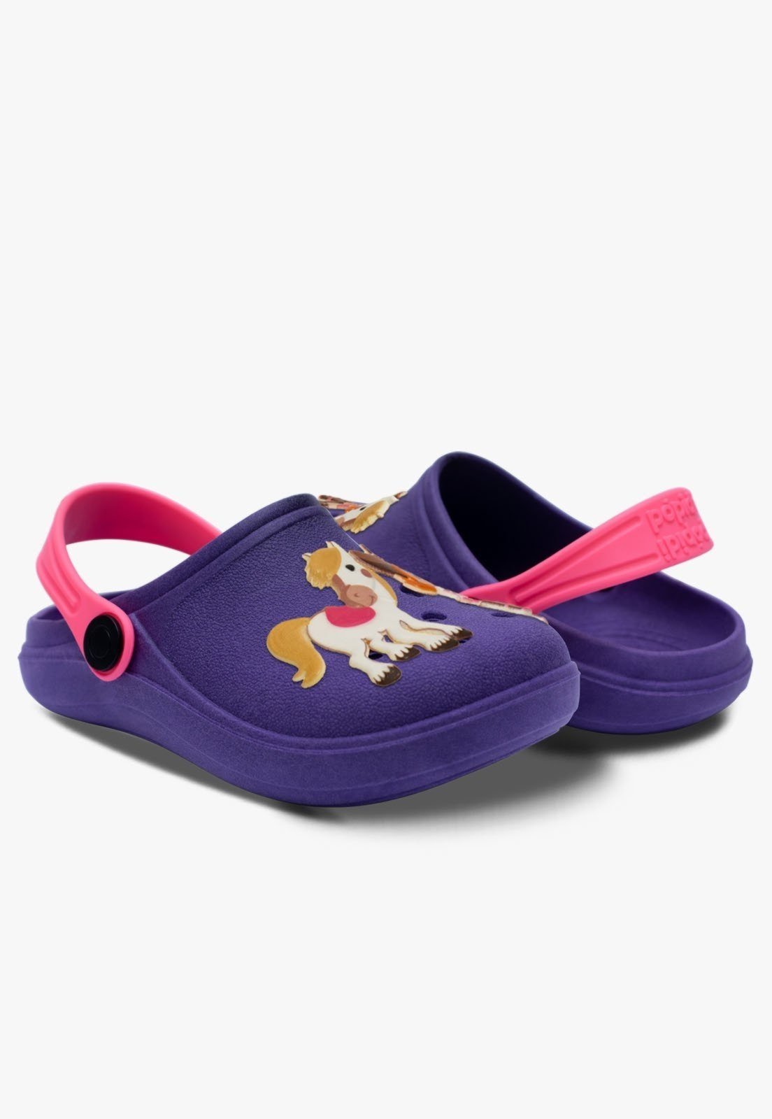 Vista 3 Infantil - Sandalia Babuche Pópidi Menina Cowgirl azul Pópidí azul