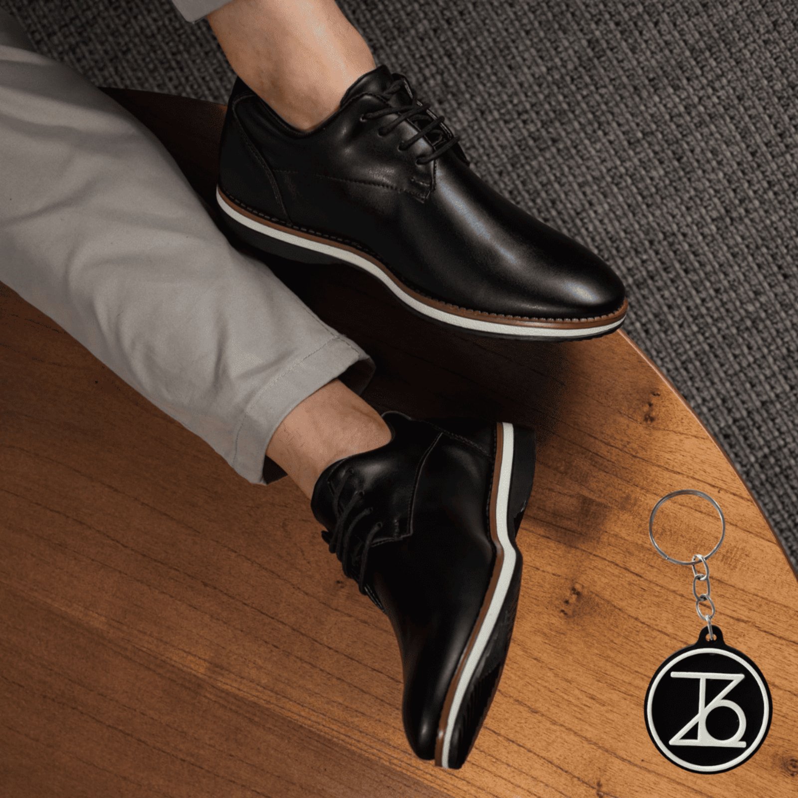 Sapato Oxford Masculino Liso Moderno Denver Sapato Masculino Social Casamento Igreja + Brinde Chaveiro Thézb