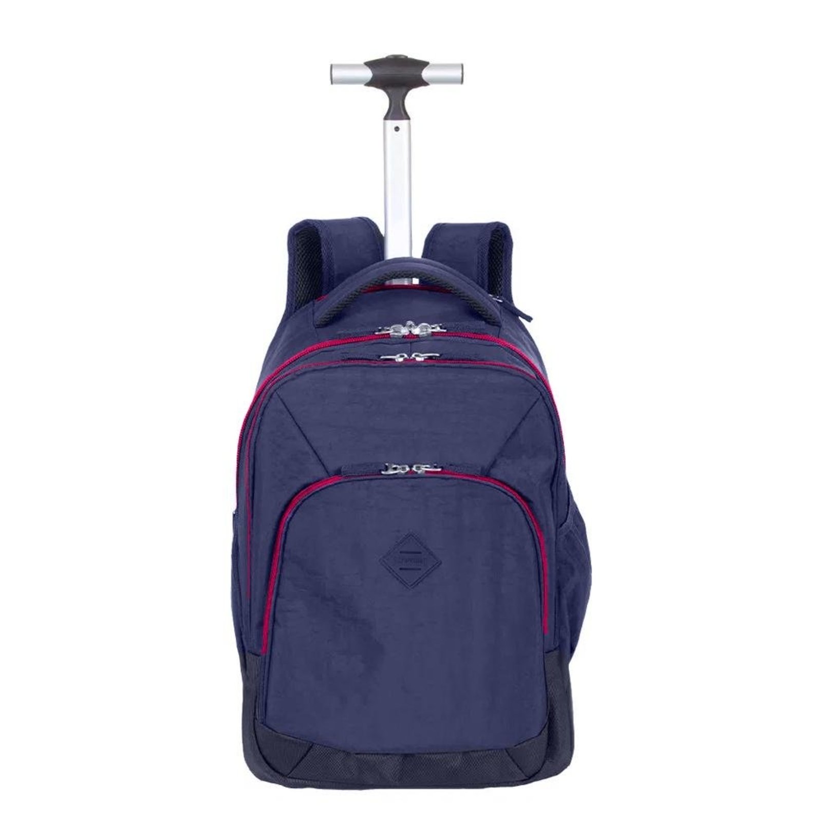 Infantil - Mochila Sestini Carrinho 2 em 1 Rolling Crinkle Azul e Rosa