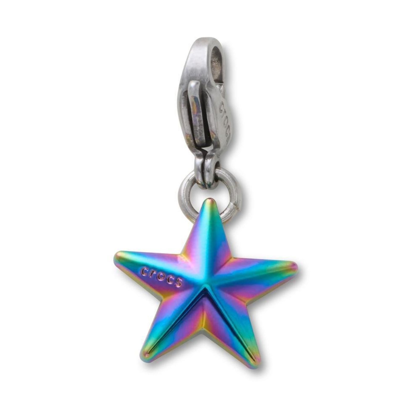 Infantil - Jibbitz™ Pingente de Estrela Iridescente Único Branco